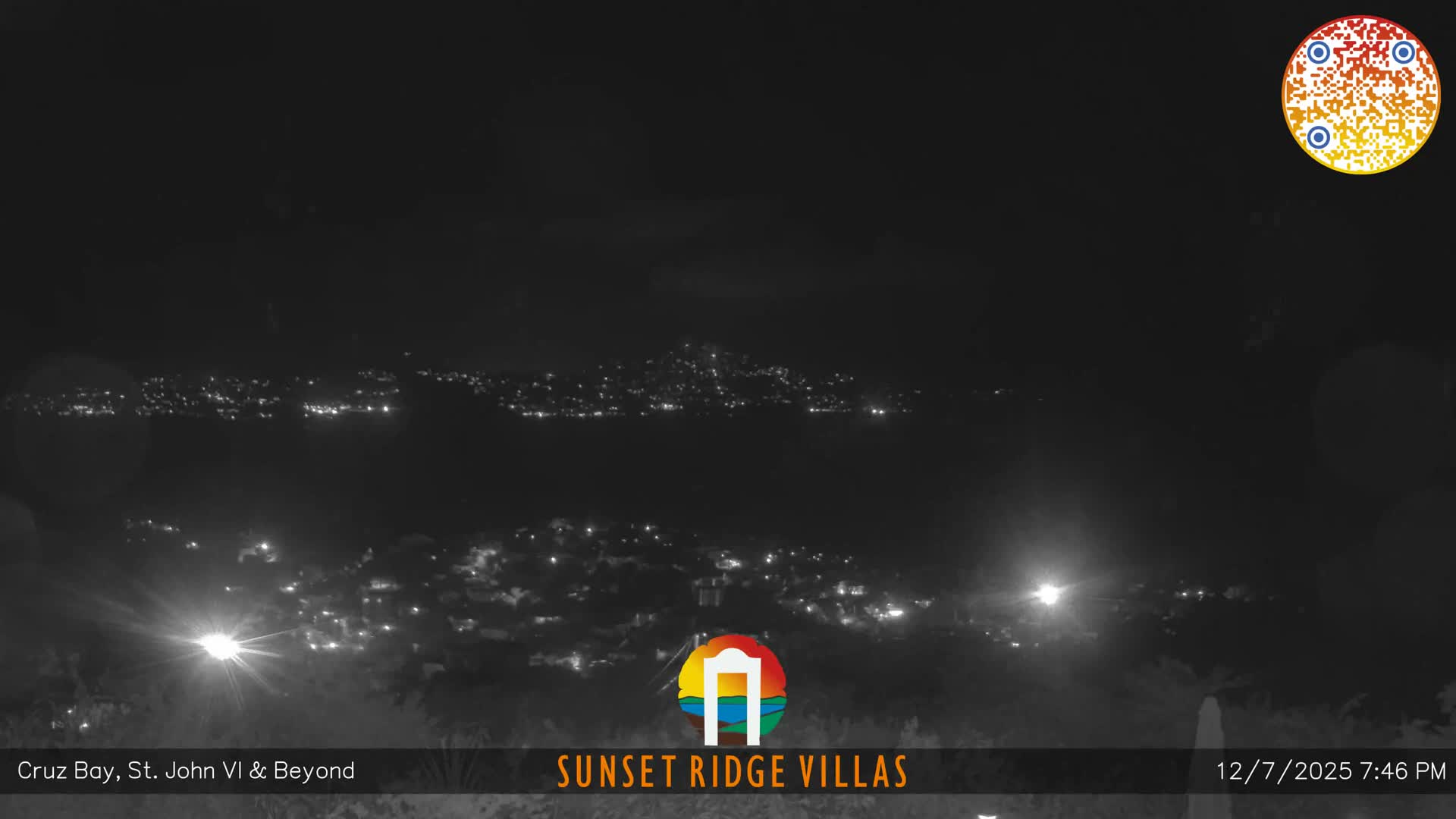 St. John, U.S Virgin Islands Panaromic from Cruz Bay Hills Live Cam - Cruz Bay, St. John, United States Virgin Islands, USA