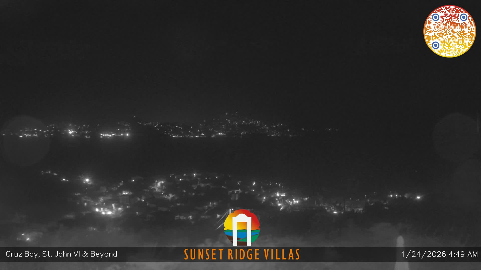St. John, U.S Virgin Islands Panaromic from Cruz Bay Hills Live Cam - Cruz Bay, St. John, United States Virgin Islands, USA