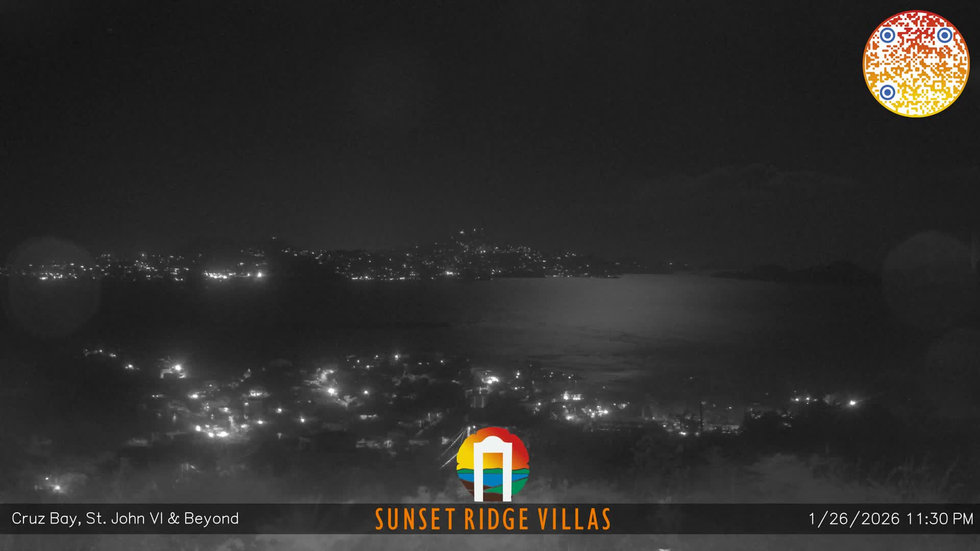 St. John, U.S Virgin Islands Panaromic from Cruz Bay Hills Live Cam - Cruz Bay, St. John, United States Virgin Islands, USA