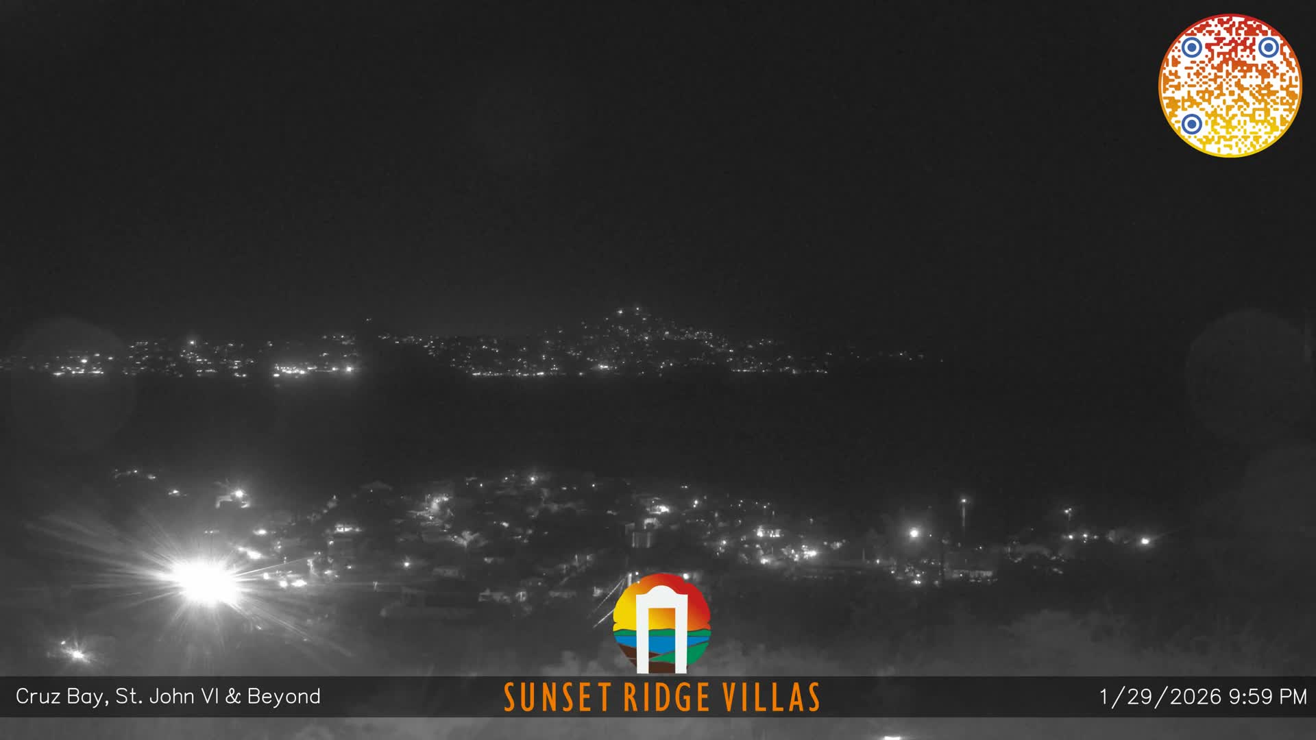 St. John, U.S Virgin Islands Panaromic from Cruz Bay Hills Live Cam - Cruz Bay, St. John, United States Virgin Islands, USA