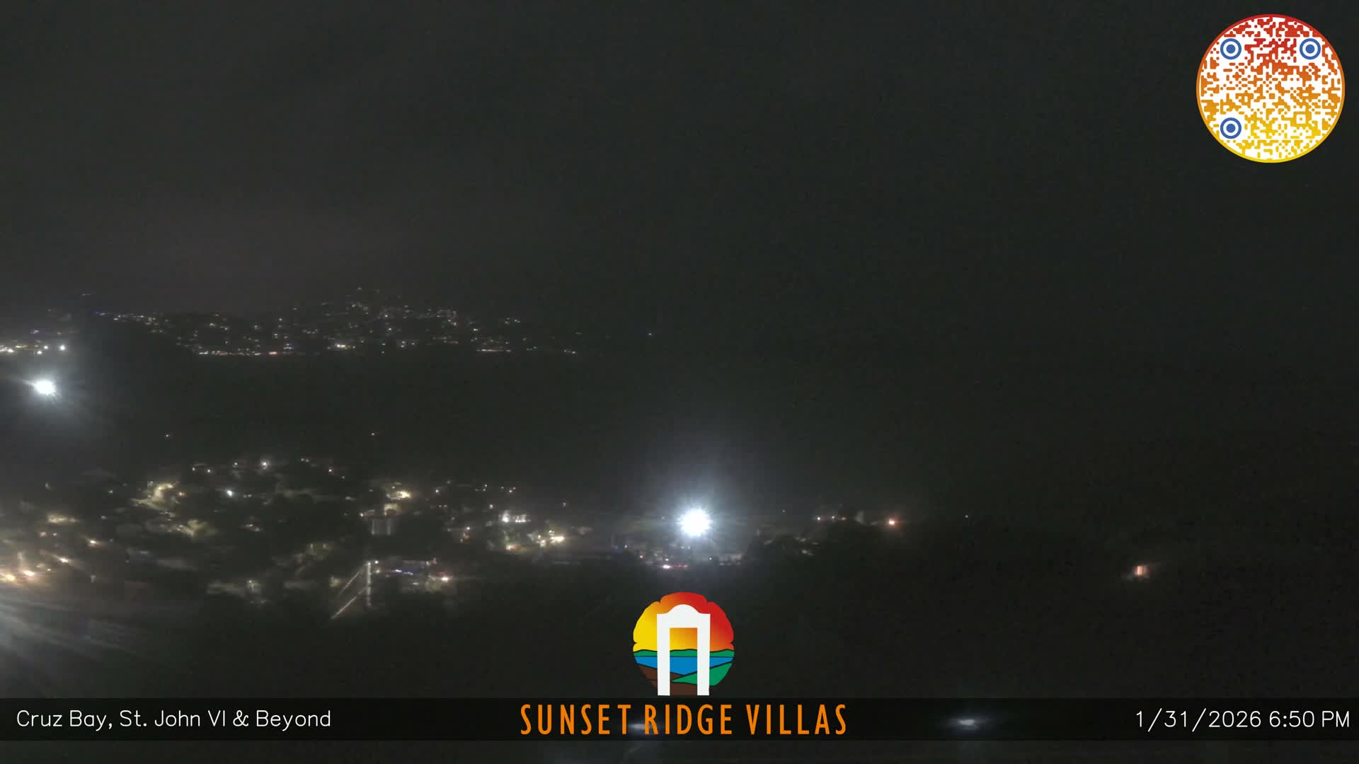 St. John, U.S Virgin Islands Panaromic from Cruz Bay Hills Live Cam - Cruz Bay, St. John, United States Virgin Islands, USA