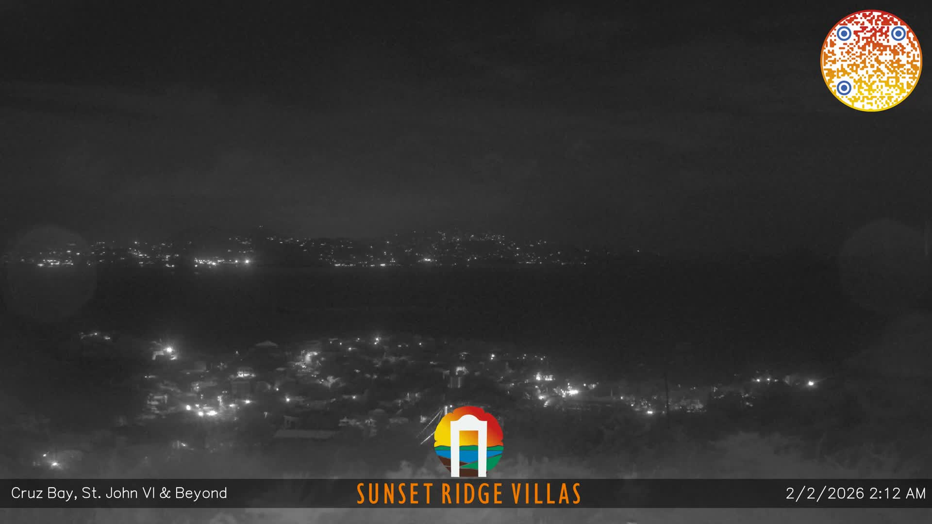 St. John, U.S Virgin Islands Panaromic from Cruz Bay Hills Live Cam - Cruz Bay, St. John, United States Virgin Islands, USA