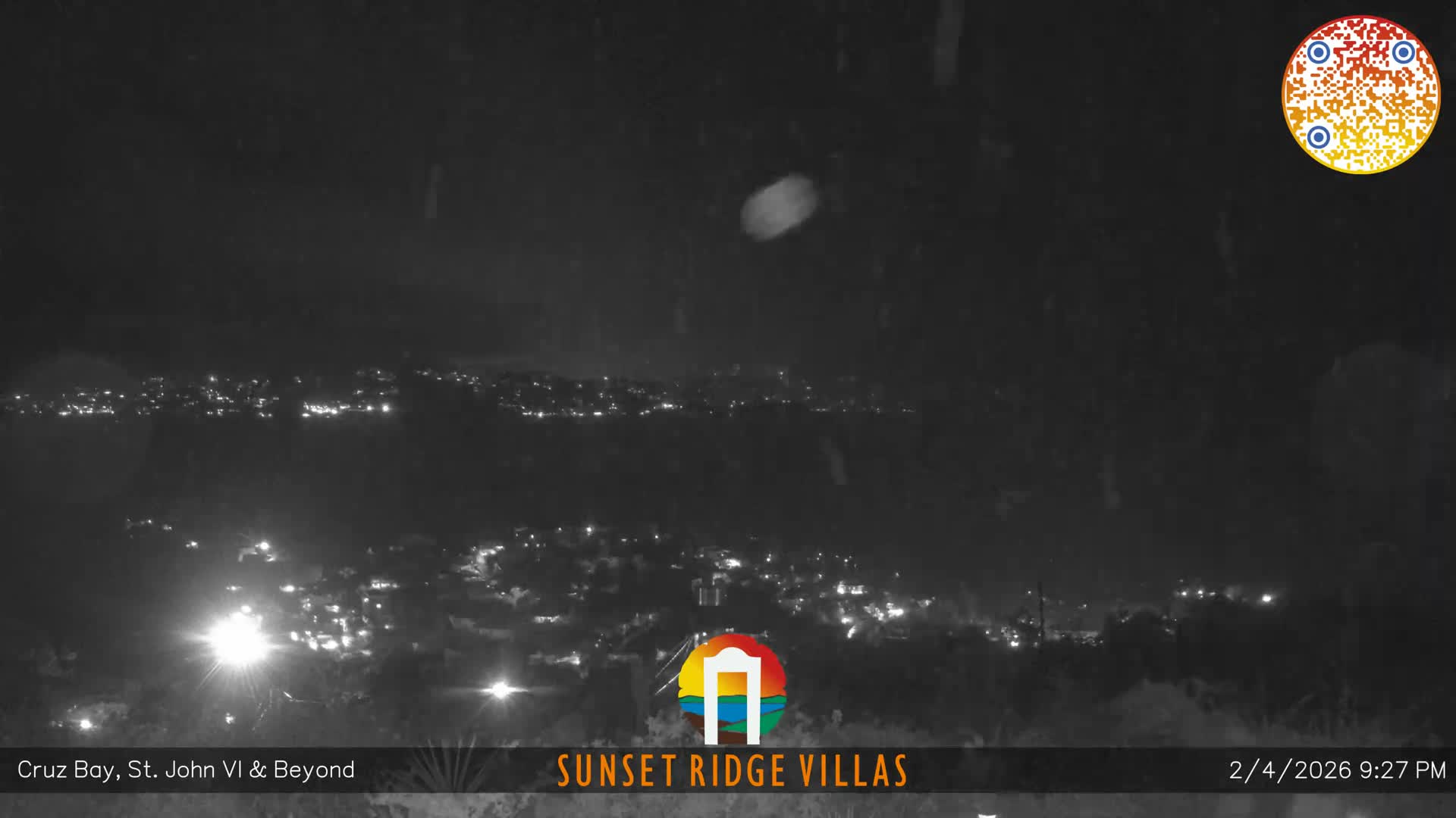 St. John, U.S Virgin Islands Panaromic from Cruz Bay Hills Live Cam - Cruz Bay, St. John, United States Virgin Islands, USA