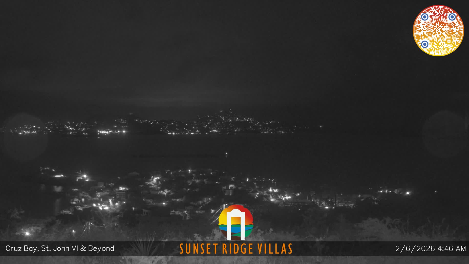 St. John, U.S Virgin Islands Panaromic from Cruz Bay Hills Live Cam - Cruz Bay, St. John, United States Virgin Islands, USA