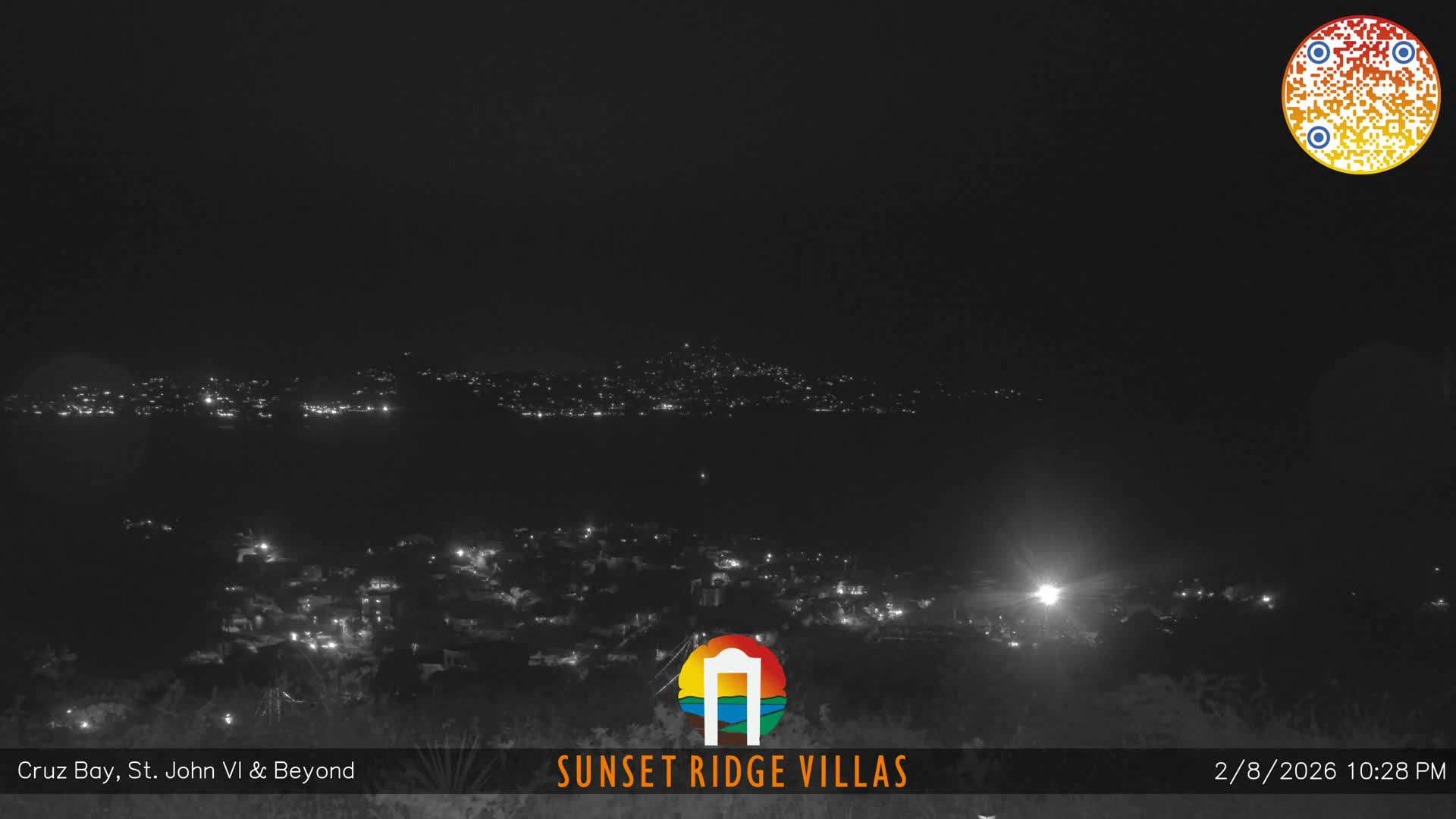 St. John, U.S Virgin Islands Panaromic from Cruz Bay Hills Live Cam - Cruz Bay, St. John, United States Virgin Islands, USA