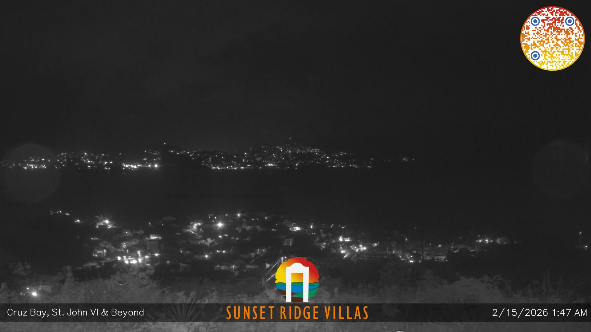 St. John, U.S Virgin Islands Panaromic from Cruz Bay Hills Live Cam - Cruz Bay, St. John, United States Virgin Islands, USA