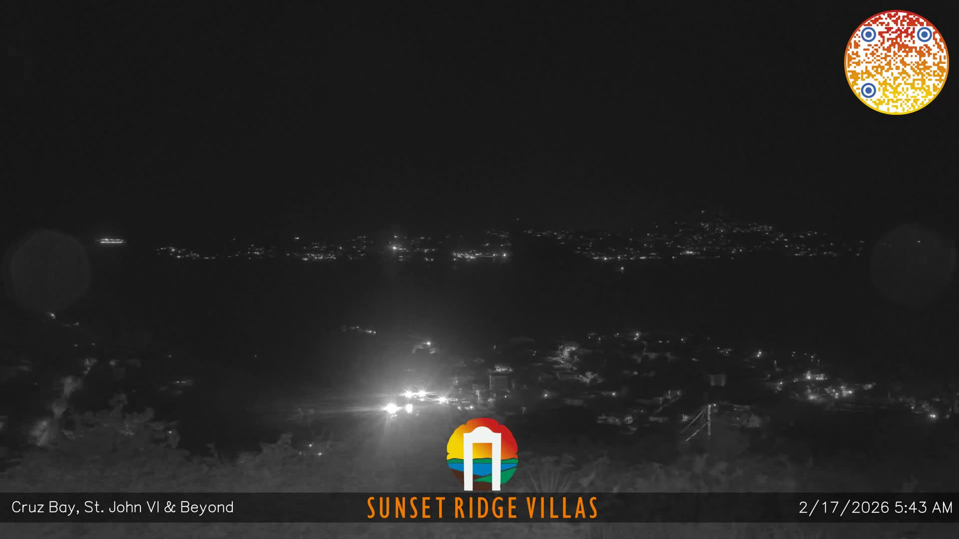 St. John, U.S Virgin Islands Panaromic from Cruz Bay Hills Live Cam - Cruz Bay, St. John, United States Virgin Islands, USA