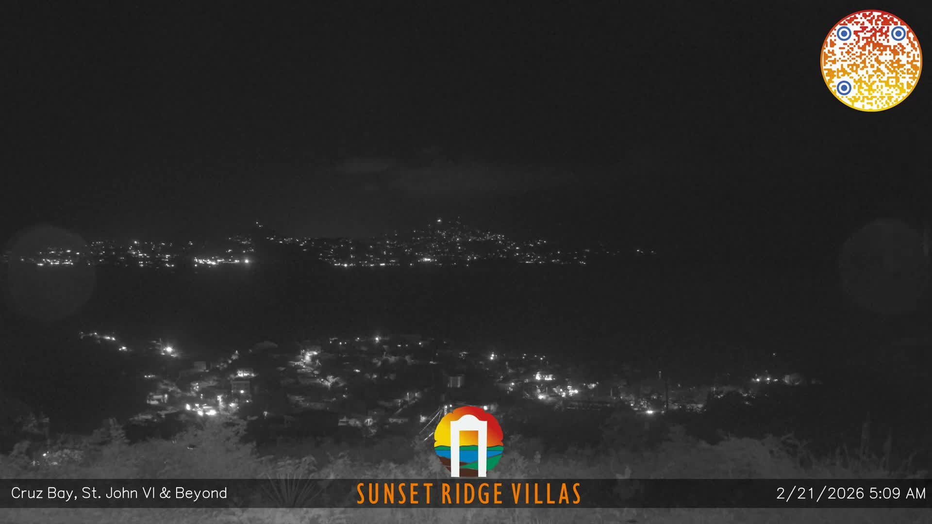 St. John, U.S Virgin Islands Panaromic from Cruz Bay Hills Live Cam - Cruz Bay, St. John, United States Virgin Islands, USA