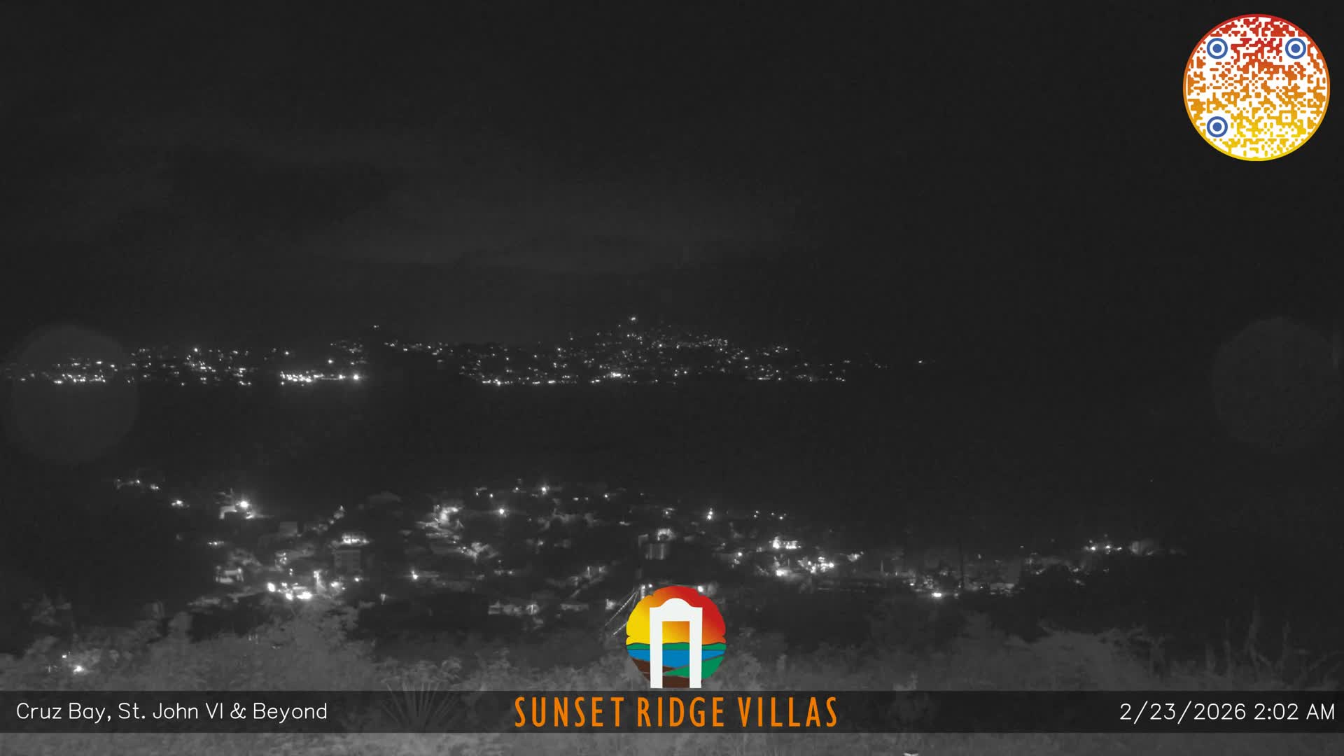 St. John, U.S Virgin Islands Panaromic from Cruz Bay Hills Live Cam - Cruz Bay, St. John, United States Virgin Islands, USA