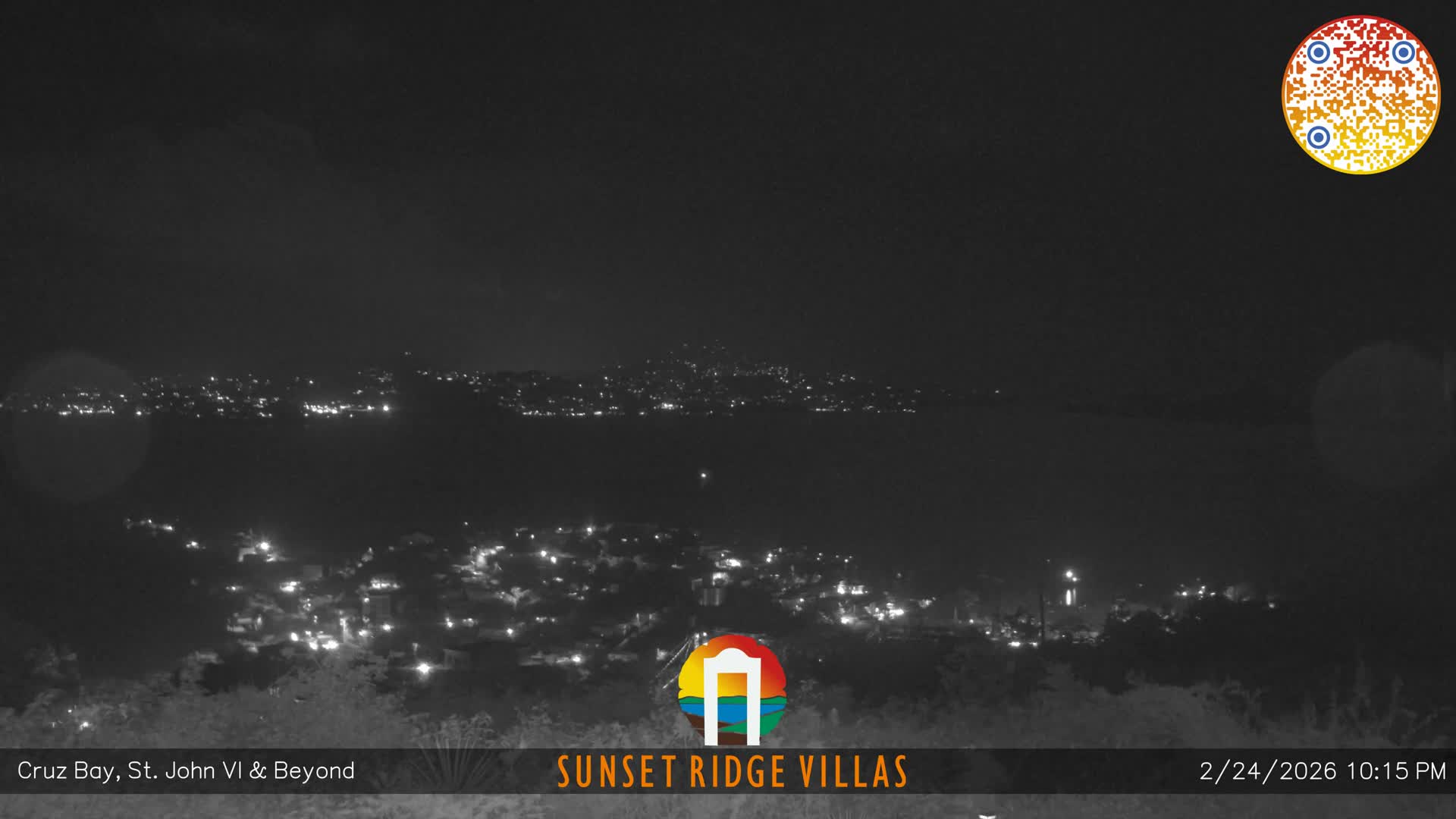 St. John, U.S Virgin Islands Panaromic from Cruz Bay Hills Live Cam - Cruz Bay, St. John, United States Virgin Islands, USA