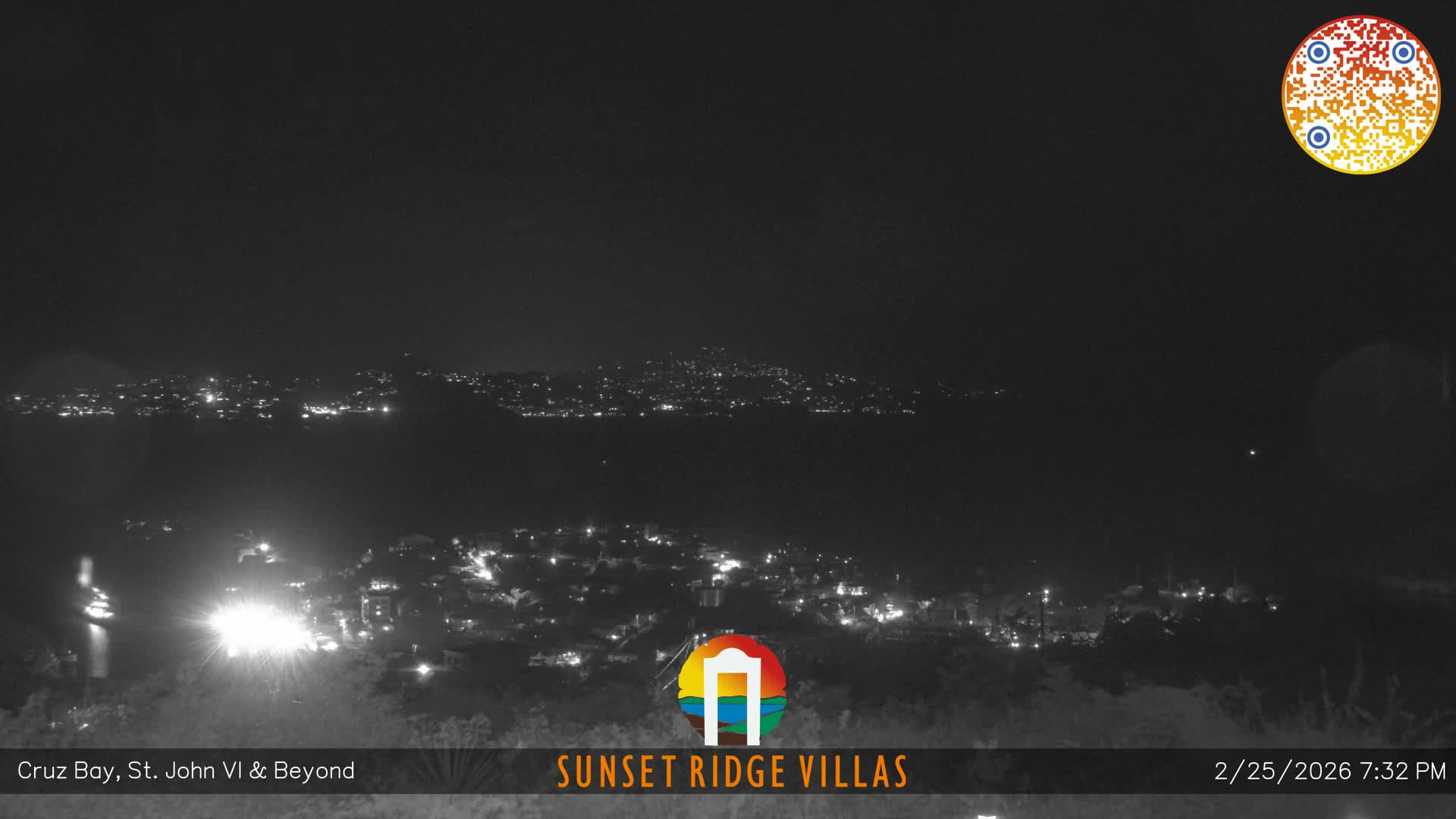 St. John, U.S Virgin Islands Panaromic from Cruz Bay Hills Live Cam - Cruz Bay, St. John, United States Virgin Islands, USA