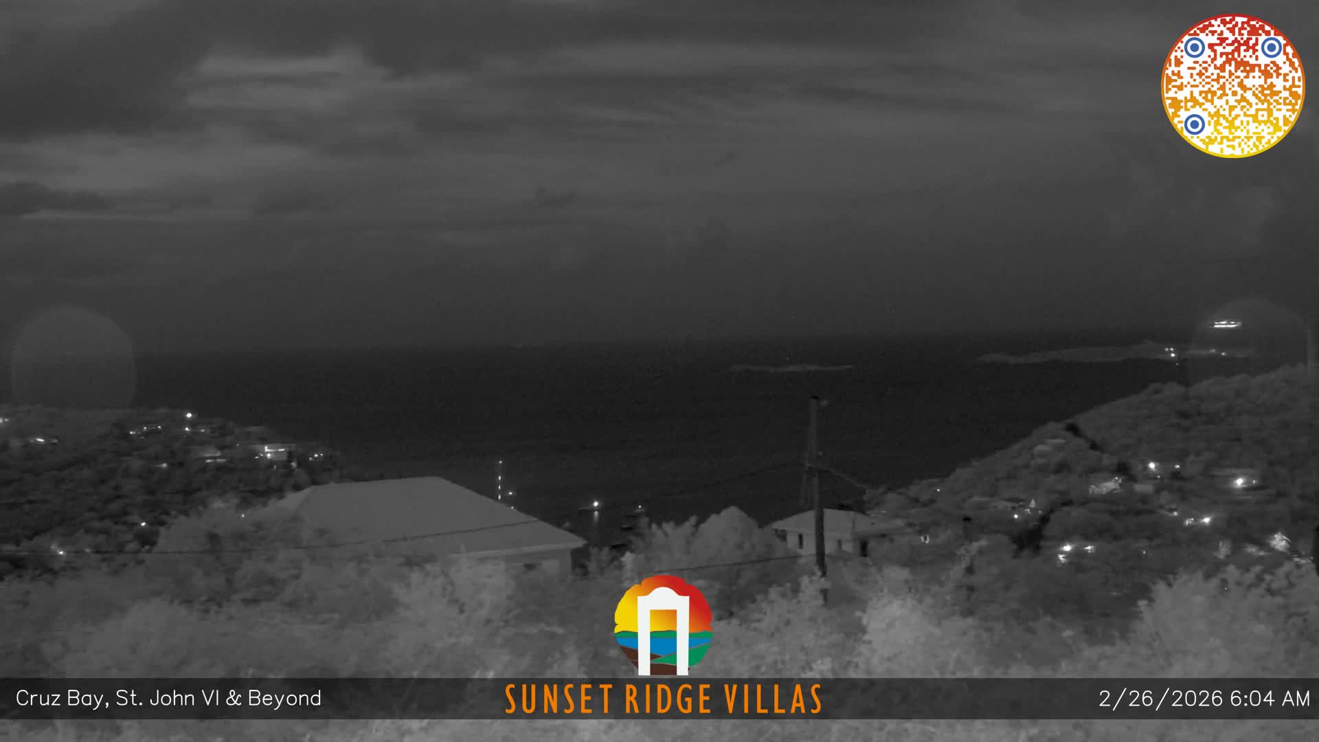 St. John, U.S Virgin Islands Panaromic from Cruz Bay Hills Live Cam - Cruz Bay, St. John, United States Virgin Islands, USA