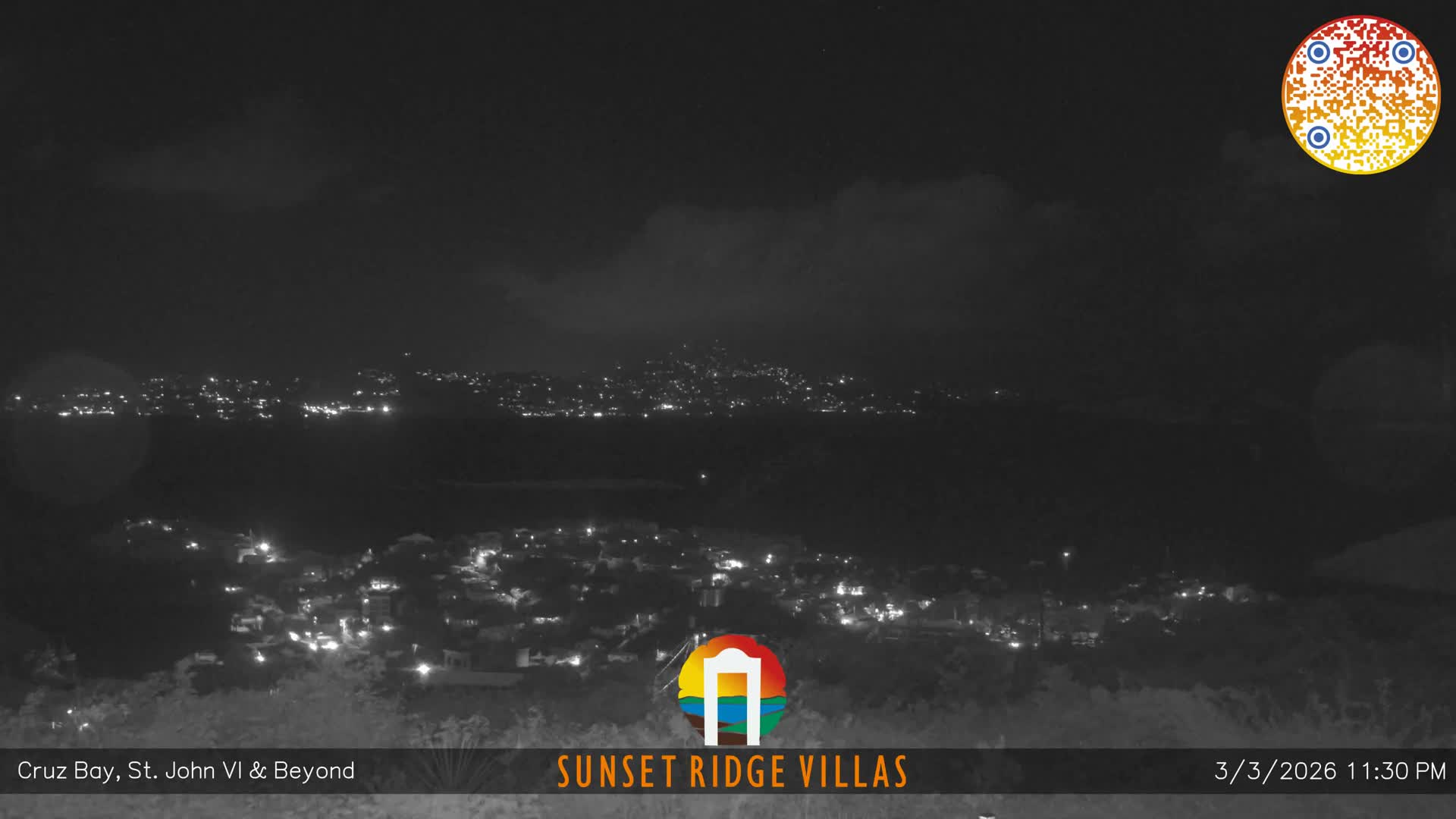 St. John, U.S Virgin Islands Panaromic from Cruz Bay Hills Live Cam - Cruz Bay, St. John, United States Virgin Islands, USA