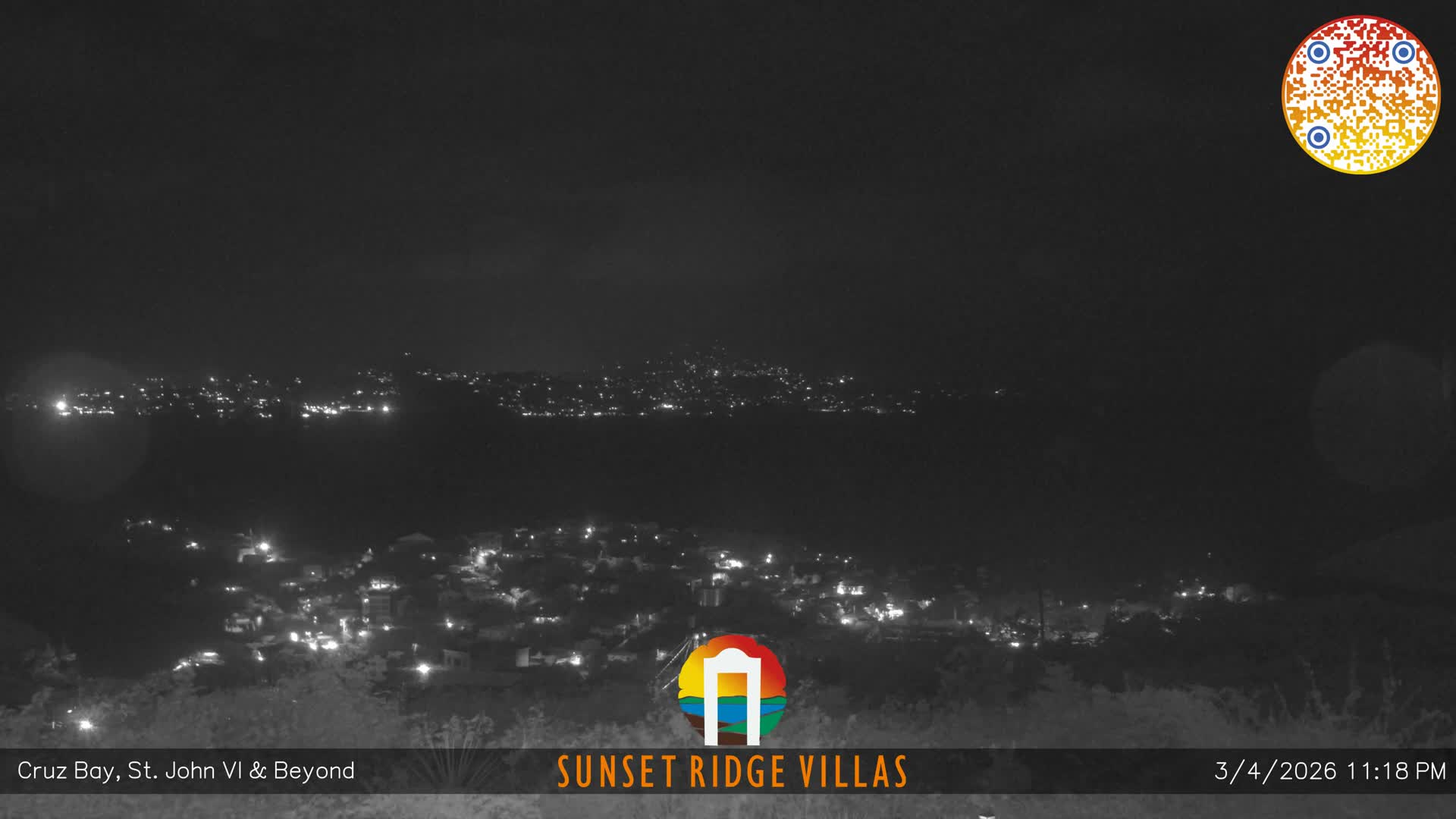 St. John, U.S Virgin Islands Panaromic from Cruz Bay Hills Live Cam - Cruz Bay, St. John, United States Virgin Islands, USA