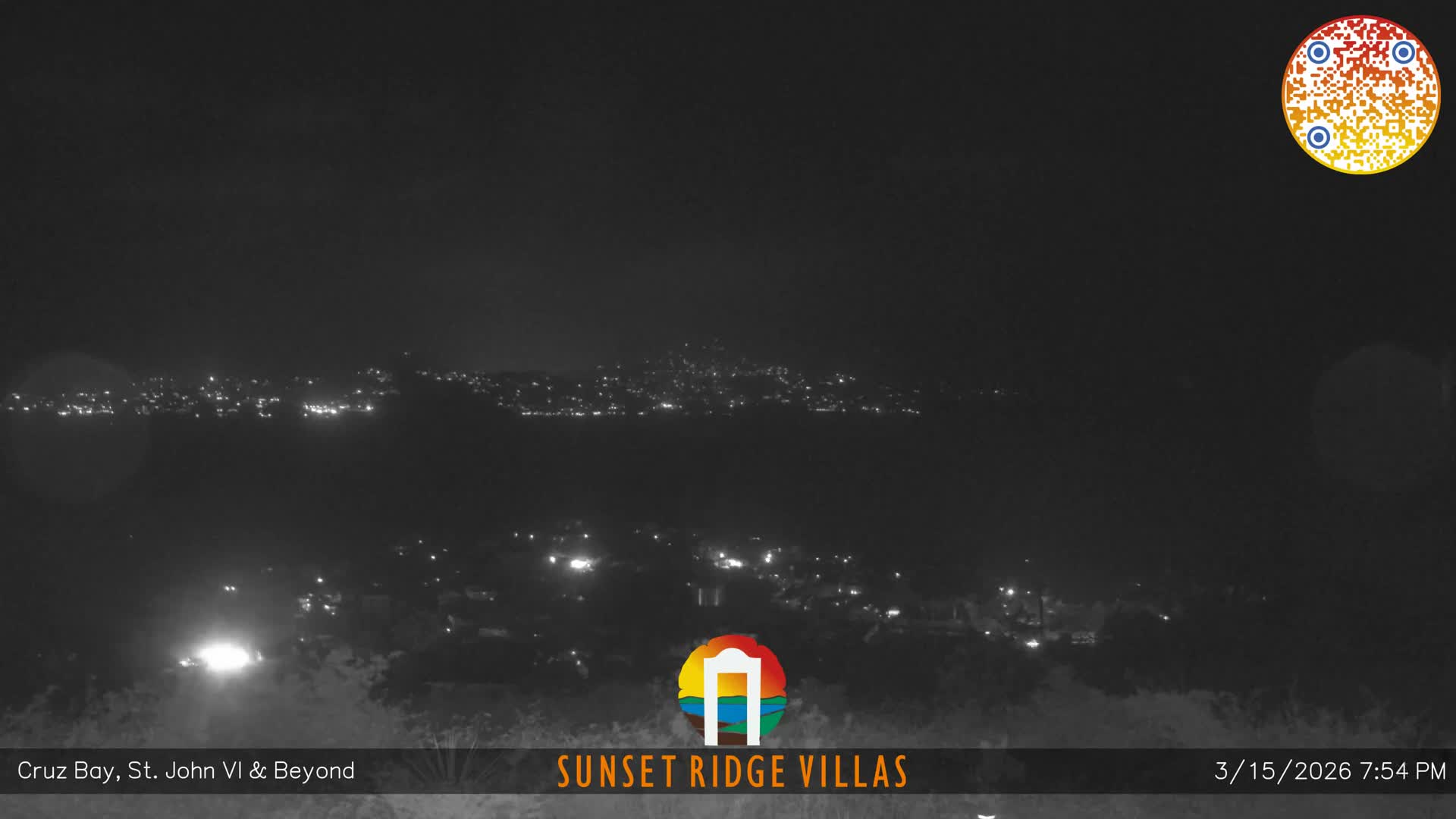 St. John, U.S Virgin Islands Panaromic from Cruz Bay Hills Live Cam - Cruz Bay, St. John, United States Virgin Islands, USA
