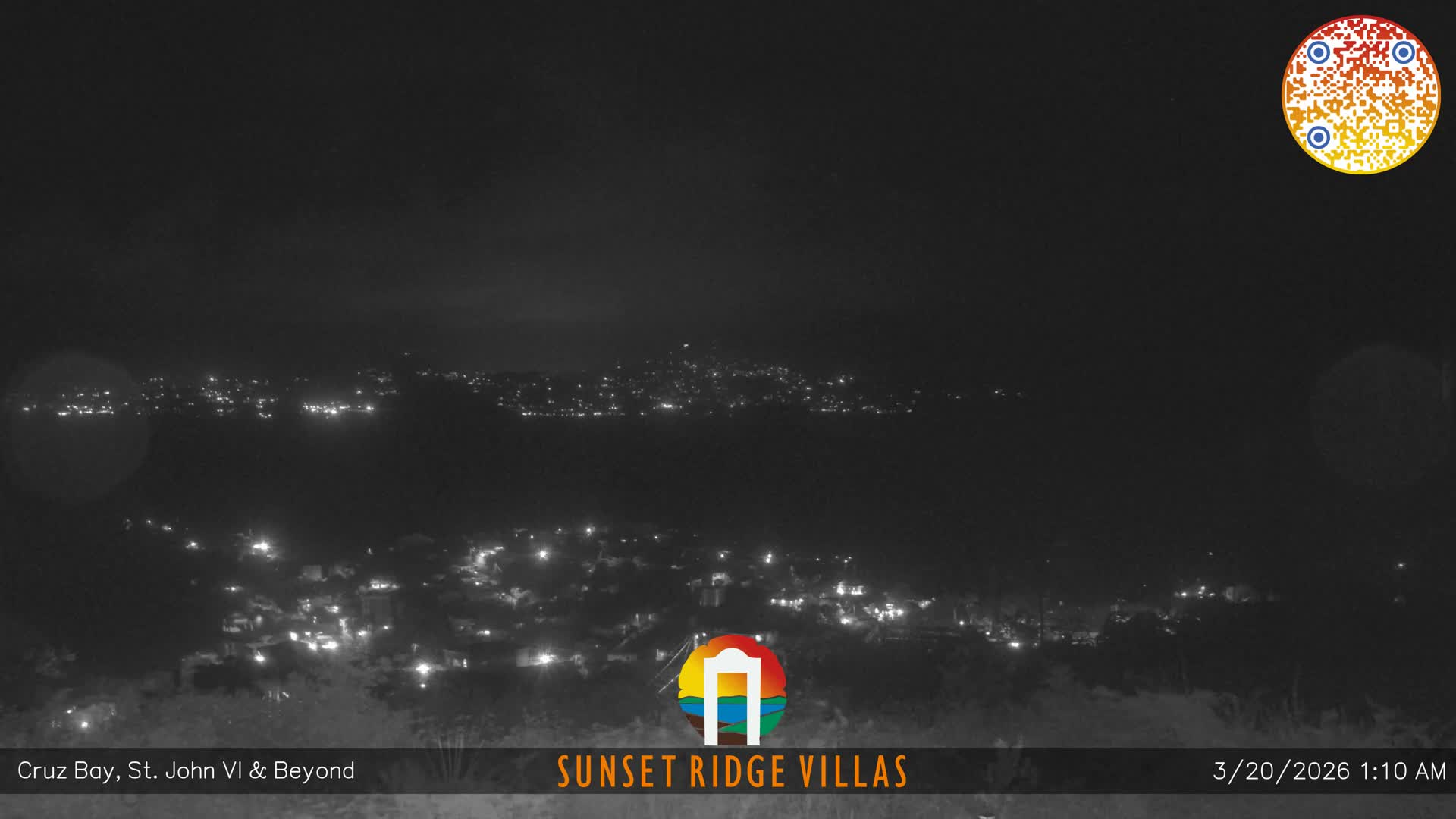 St. John, U.S Virgin Islands Panaromic from Cruz Bay Hills Live Cam - Cruz Bay, St. John, United States Virgin Islands, USA