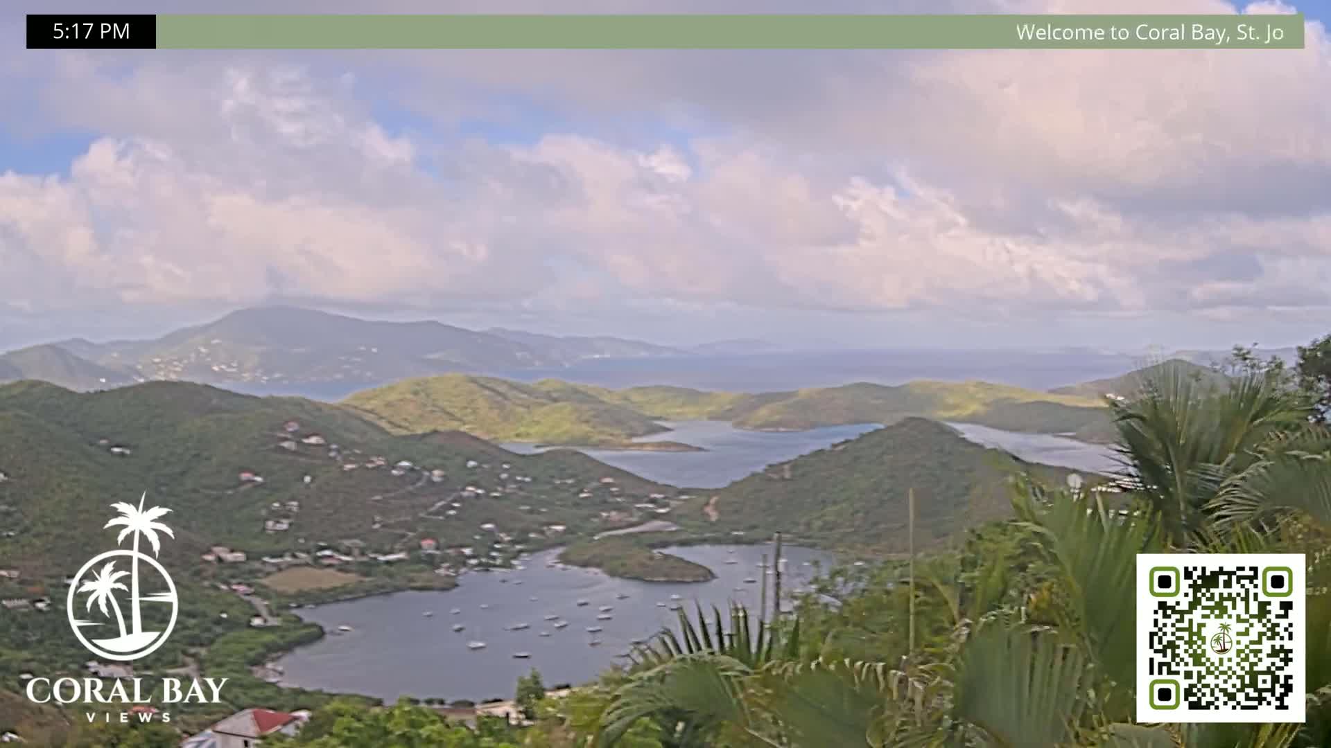 St. John, British Virgin Islands & Coral Bay View from Coconut Hill Cottage Live Cam - Coral Bay, St. John, United States Virgin Islands, USA