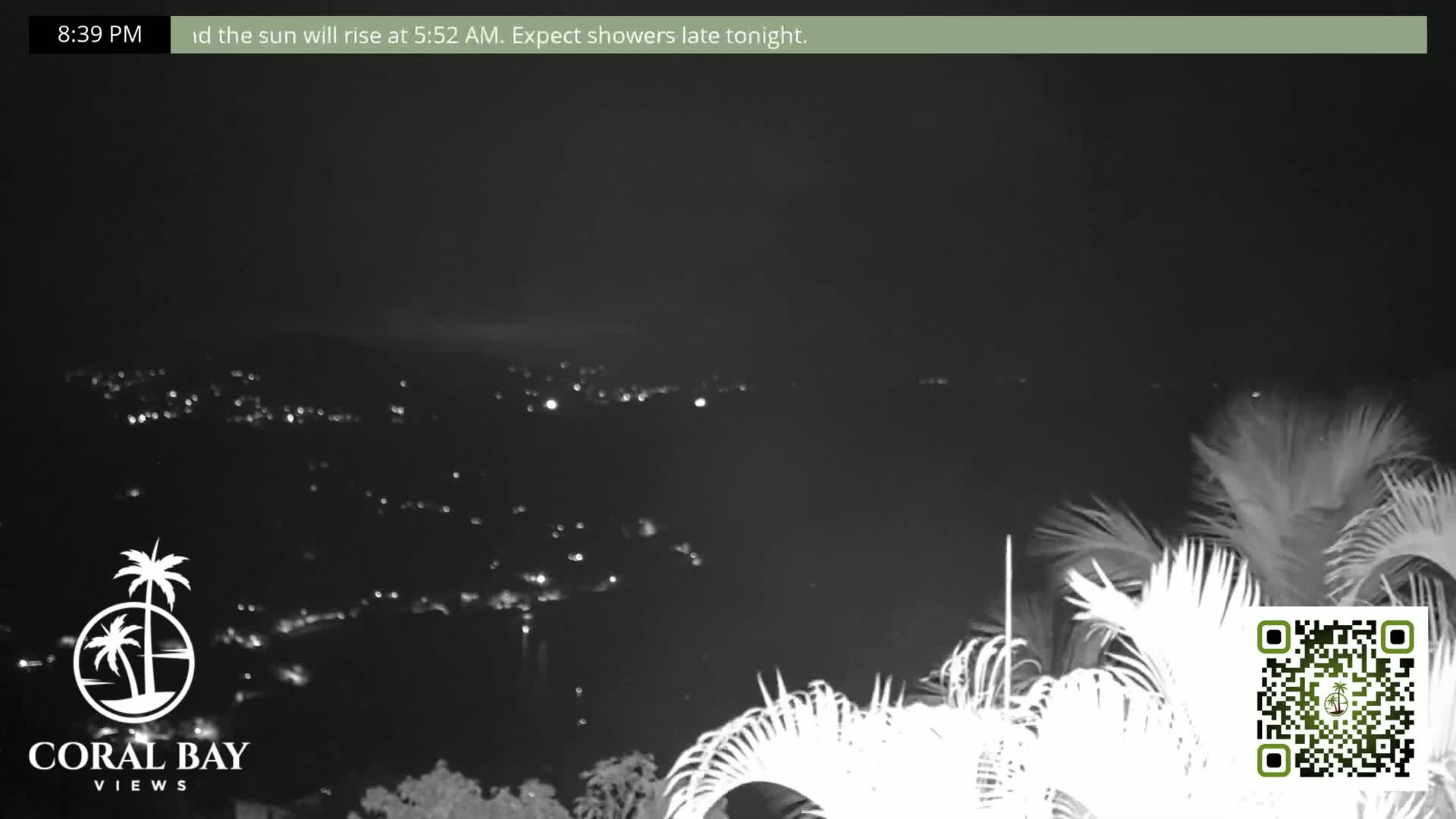 St. John, British Virgin Islands & Coral Bay View from Coconut Hill Cottage Live Cam - Coral Bay, St. John, United States Virgin Islands, USA