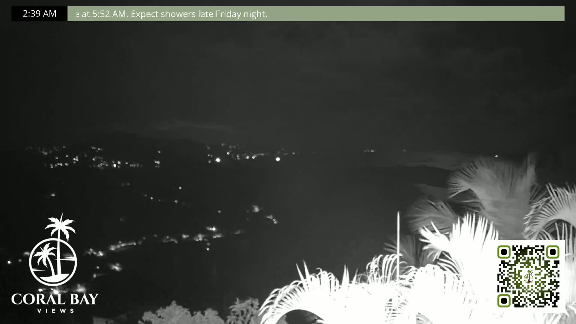 St. John, British Virgin Islands & Coral Bay View from Coconut Hill Cottage Live Cam - Coral Bay, St. John, United States Virgin Islands, USA