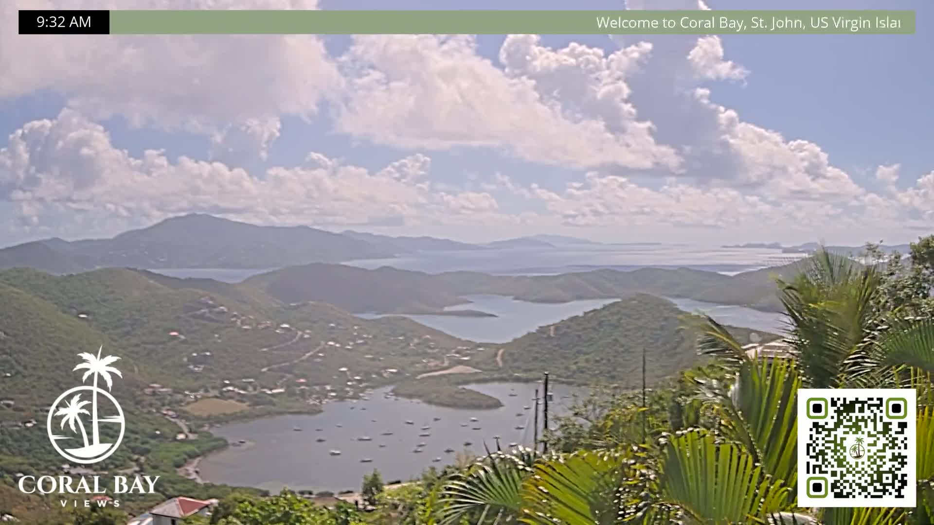 St. John, British Virgin Islands & Coral Bay View from Coconut Hill Cottage Live Cam - Coral Bay, St. John, United States Virgin Islands, USA