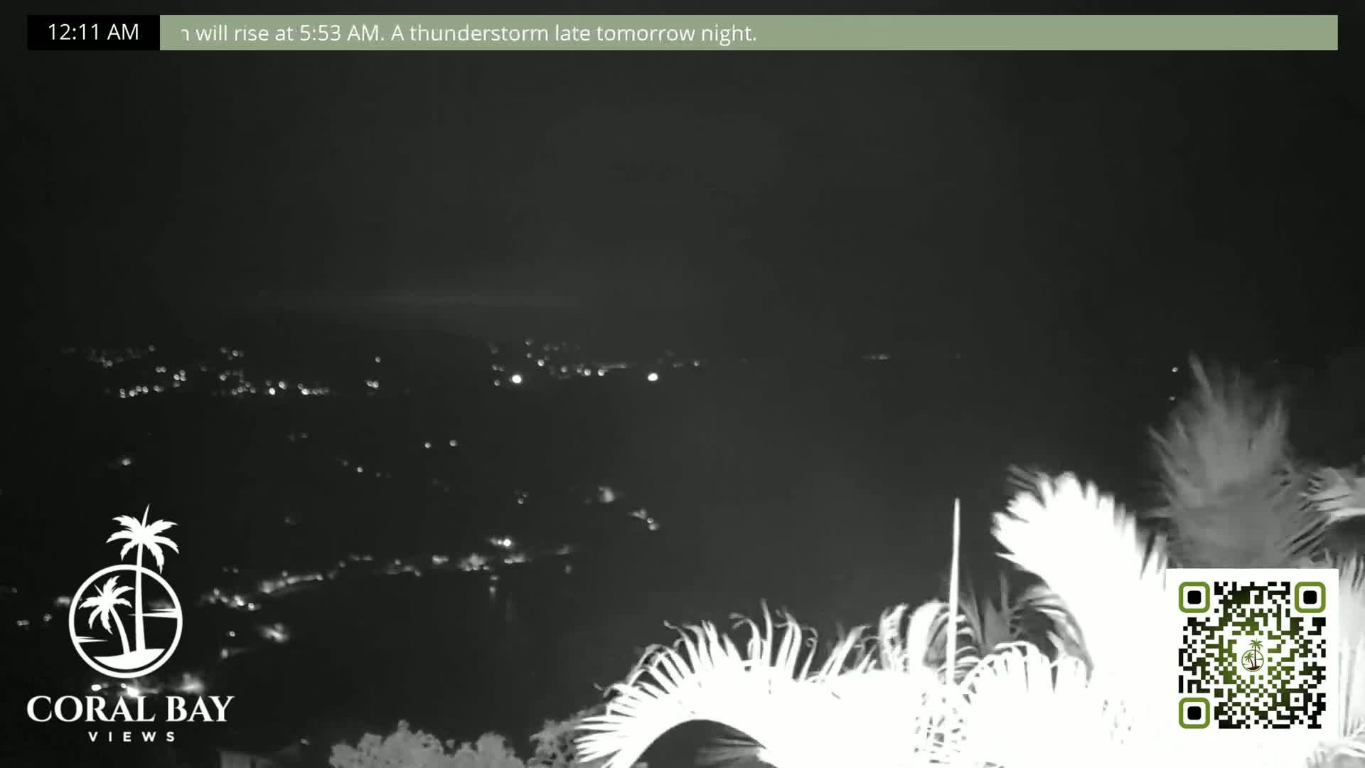 St. John, British Virgin Islands & Coral Bay View from Coconut Hill Cottage Live Cam - Coral Bay, St. John, United States Virgin Islands, USA