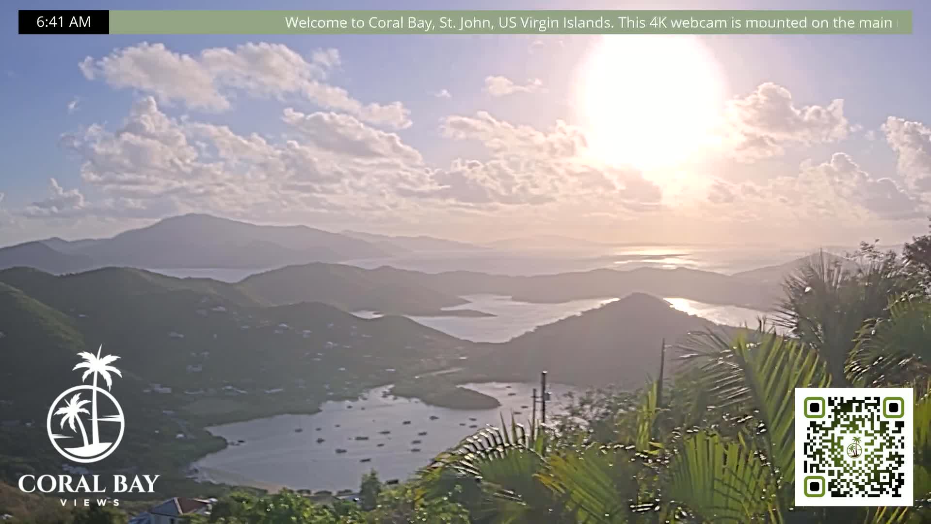 St. John, British Virgin Islands & Coral Bay View from Coconut Hill Cottage Live Cam - Coral Bay, St. John, United States Virgin Islands, USA