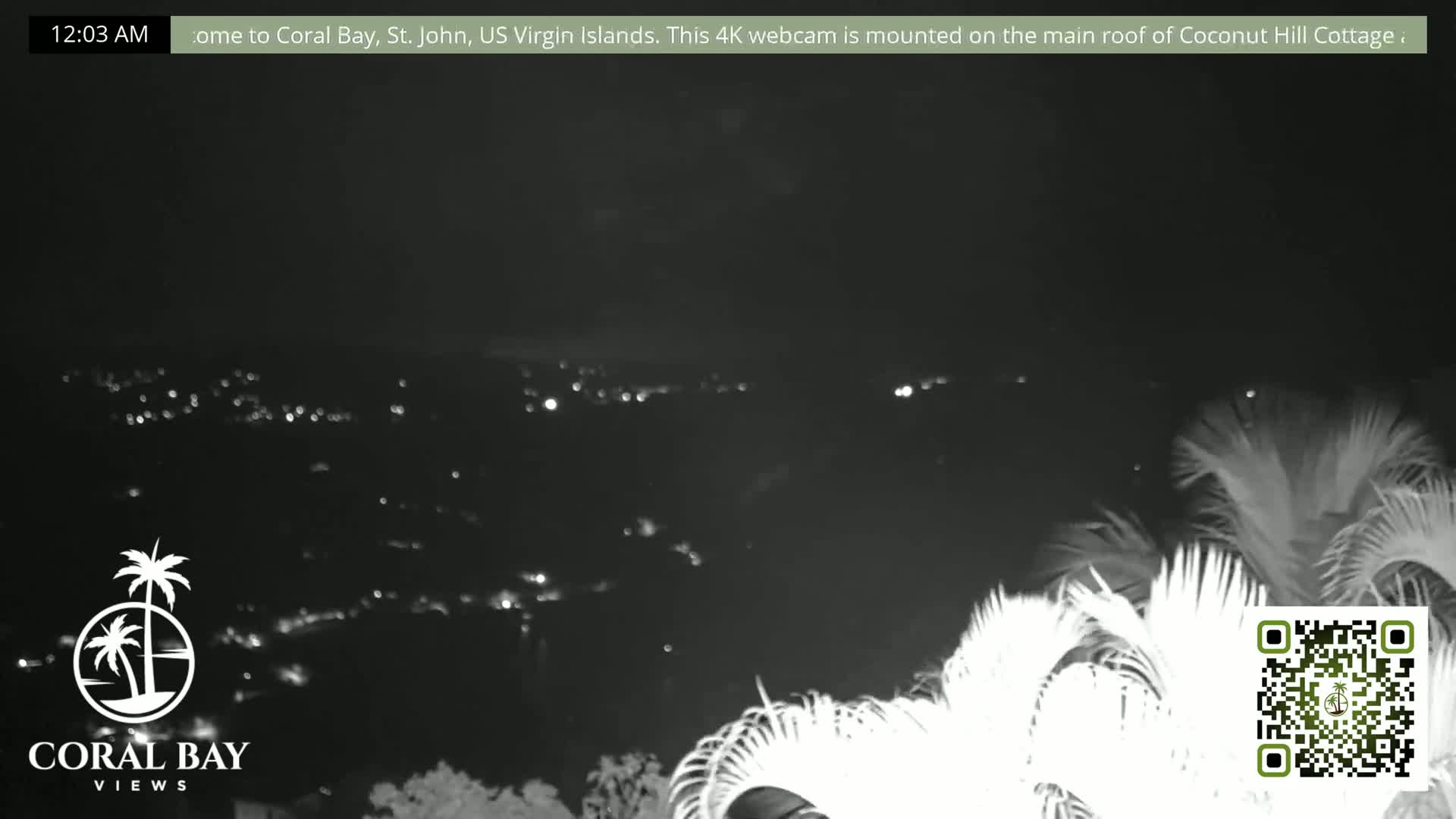 St. John, British Virgin Islands & Coral Bay View from Coconut Hill Cottage Live Cam - Coral Bay, St. John, United States Virgin Islands, USA
