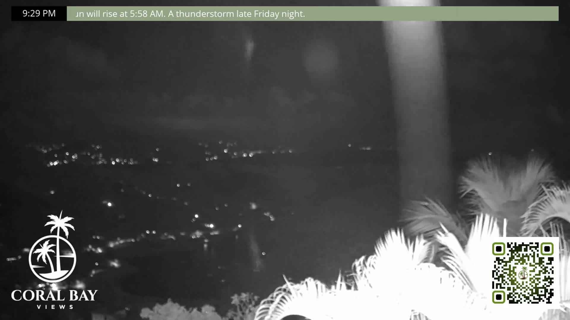 St. John, British Virgin Islands & Coral Bay View from Coconut Hill Cottage Live Cam - Coral Bay, St. John, United States Virgin Islands, USA