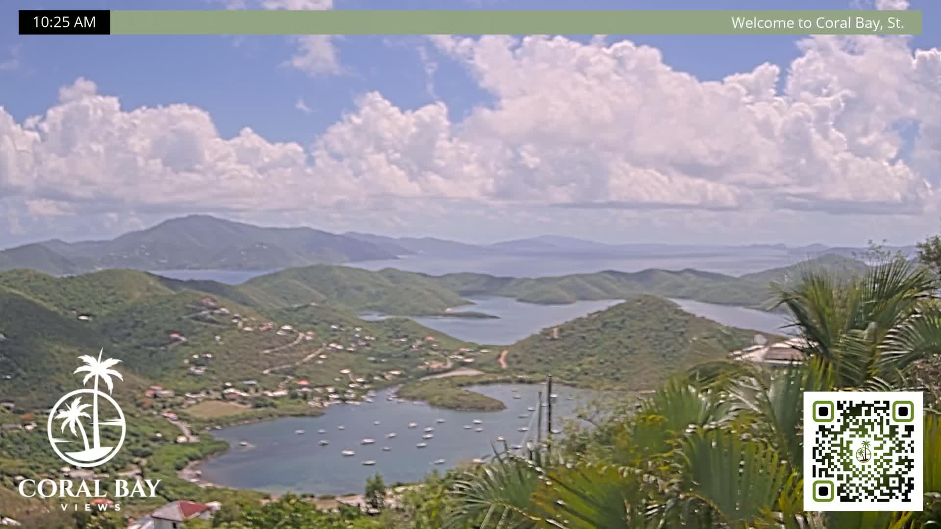 St. John, British Virgin Islands & Coral Bay View from Coconut Hill Cottage Live Cam - Coral Bay, St. John, United States Virgin Islands, USA