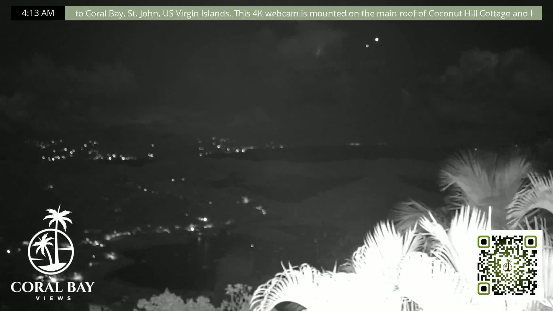 St. John, British Virgin Islands & Coral Bay View from Coconut Hill Cottage Live Cam - Coral Bay, St. John, United States Virgin Islands, USA