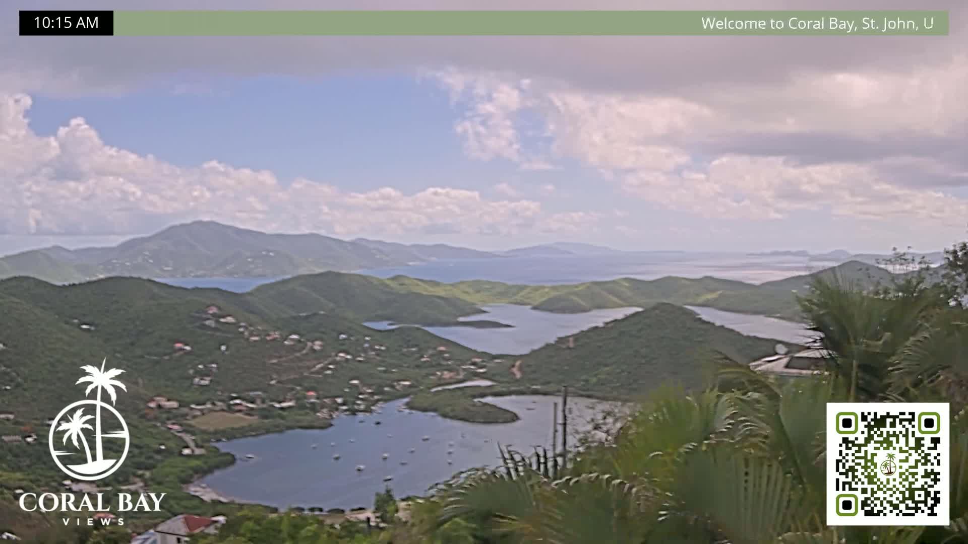 St. John, British Virgin Islands & Coral Bay View from Coconut Hill Cottage Live Cam - Coral Bay, St. John, United States Virgin Islands, USA