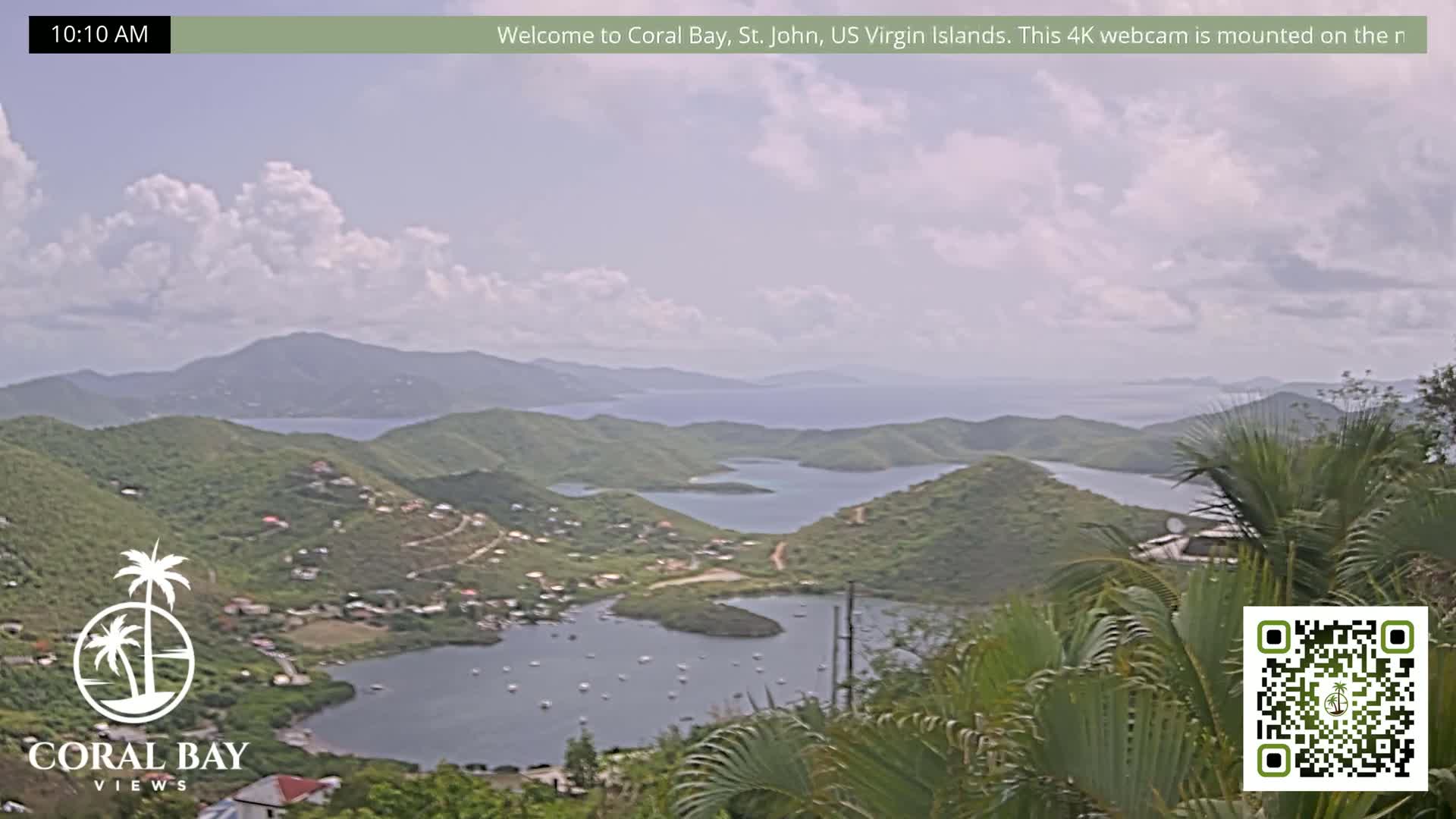 St. John, British Virgin Islands & Coral Bay View from Coconut Hill Cottage Live Cam - Coral Bay, St. John, United States Virgin Islands, USA