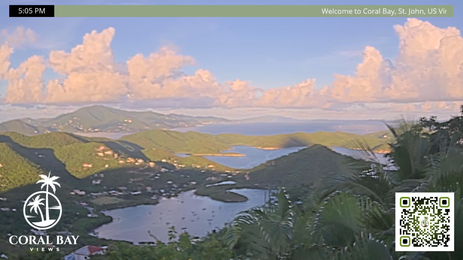 St. John, British Virgin Islands & Coral Bay View from Coconut Hill Cottage Live Cam - Coral Bay, St. John, United States Virgin Islands, USA