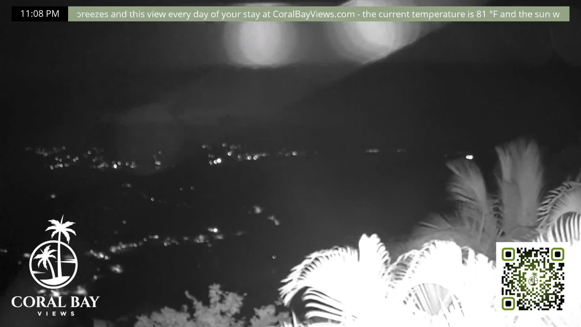 St. John, British Virgin Islands & Coral Bay View from Coconut Hill Cottage Live Cam - Coral Bay, St. John, United States Virgin Islands, USA