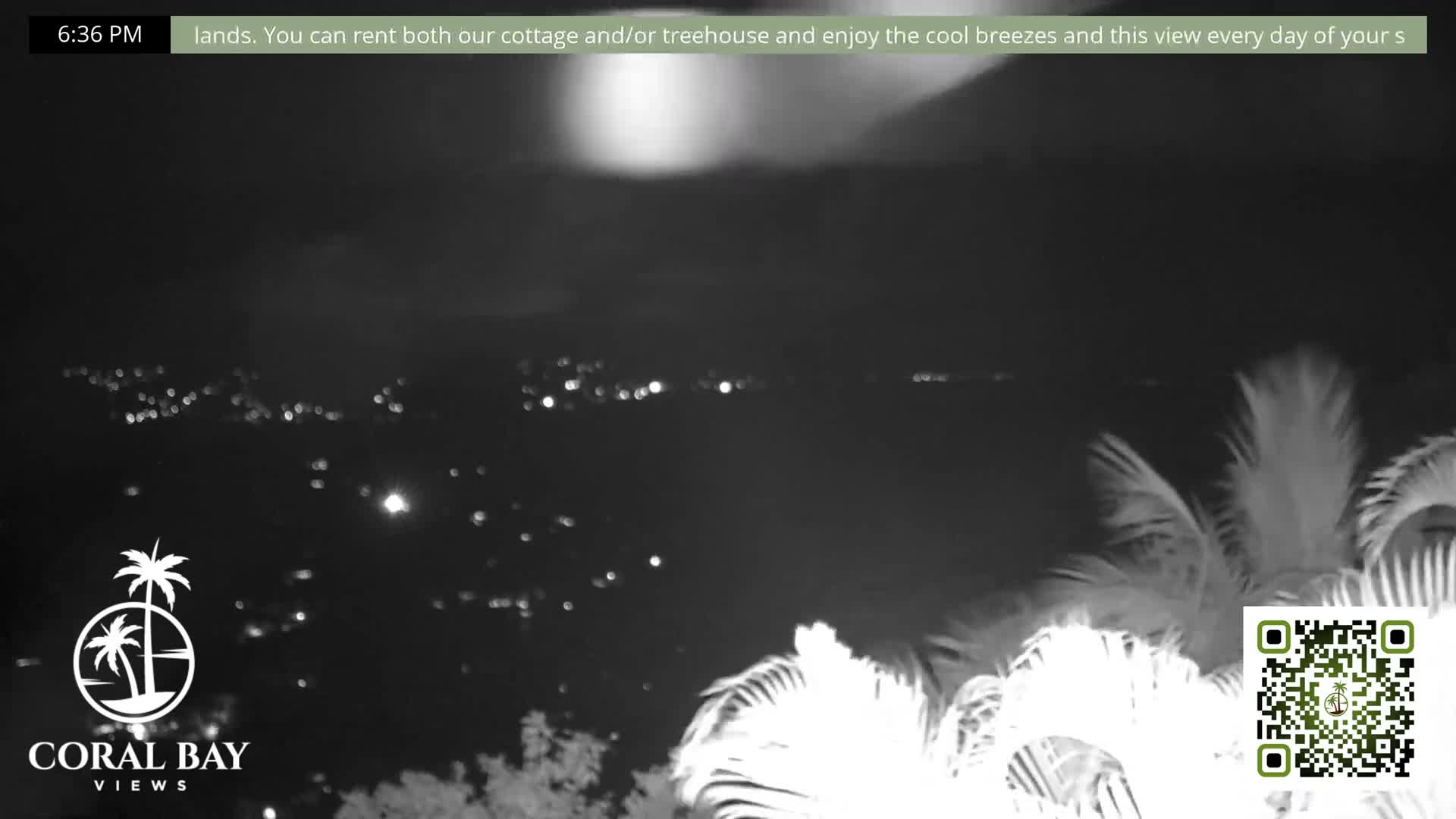 St. John, British Virgin Islands & Coral Bay View from Coconut Hill Cottage Live Cam - Coral Bay, St. John, United States Virgin Islands, USA