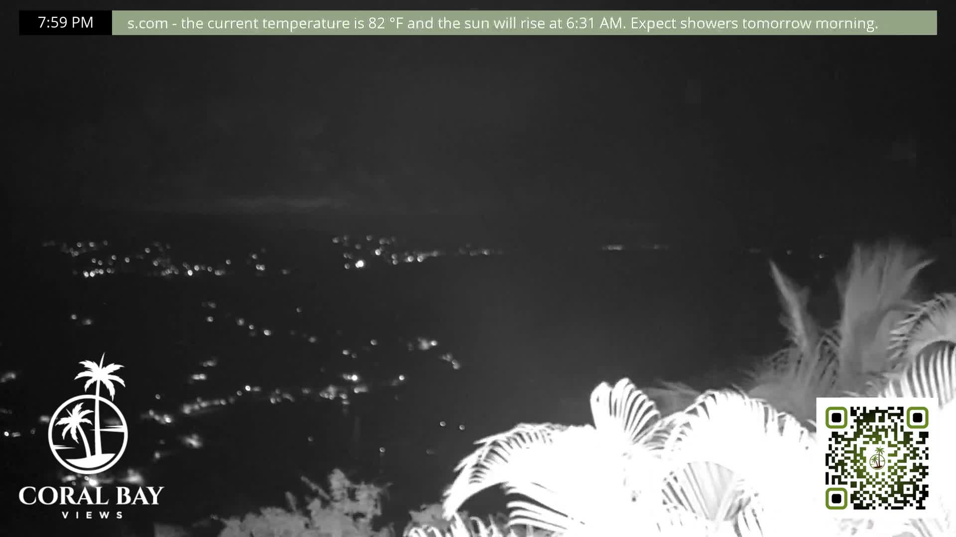 St. John, British Virgin Islands & Coral Bay View from Coconut Hill Cottage Live Cam - Coral Bay, St. John, United States Virgin Islands, USA