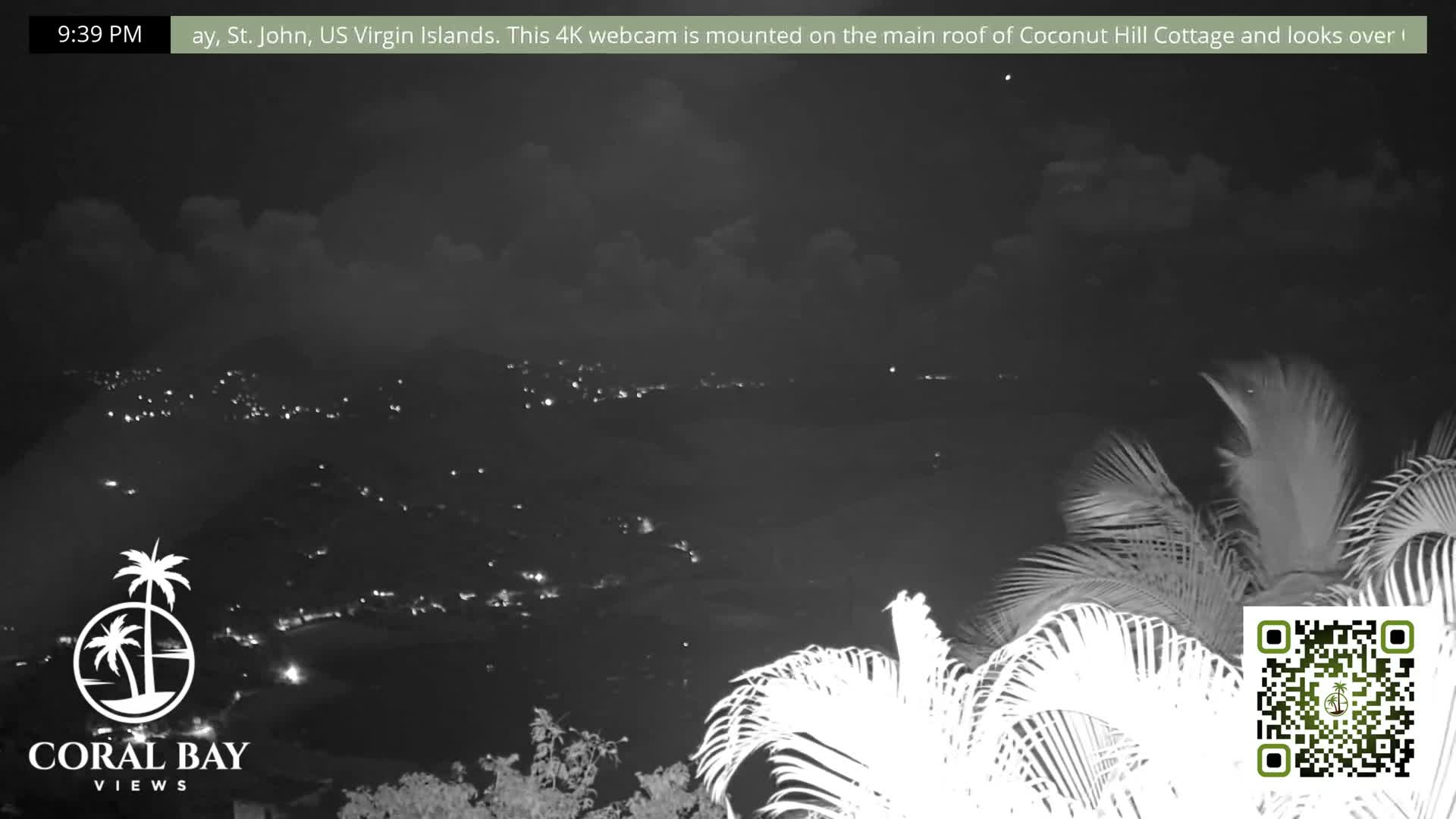 St. John, British Virgin Islands & Coral Bay View from Coconut Hill Cottage Live Cam - Coral Bay, St. John, United States Virgin Islands, USA