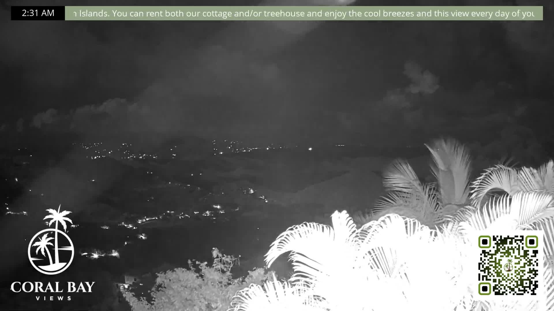 St. John, British Virgin Islands & Coral Bay View from Coconut Hill Cottage Live Cam - Coral Bay, St. John, United States Virgin Islands, USA