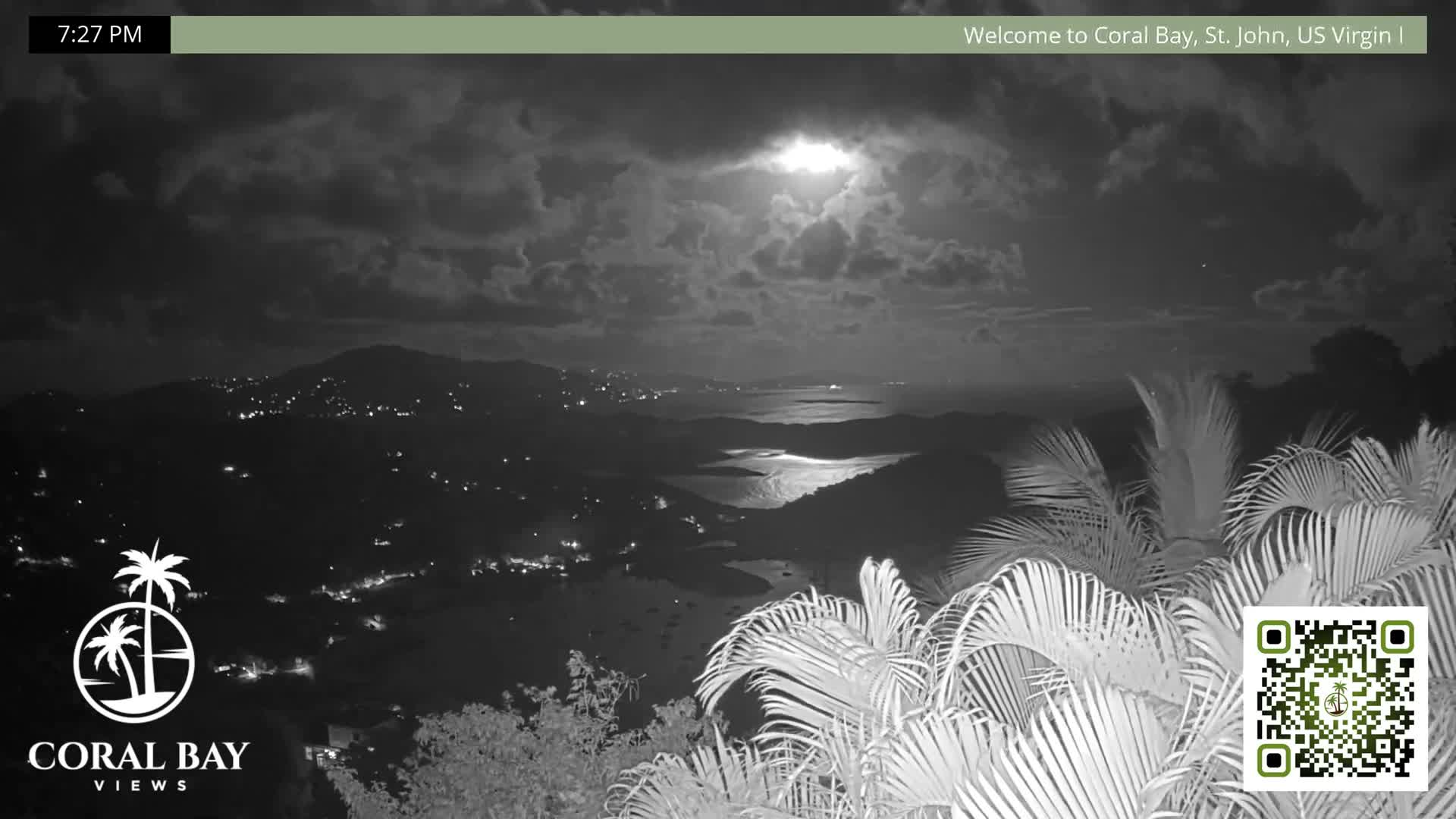 St. John, British Virgin Islands & Coral Bay View from Coconut Hill Cottage Live Cam - Coral Bay, St. John, United States Virgin Islands, USA