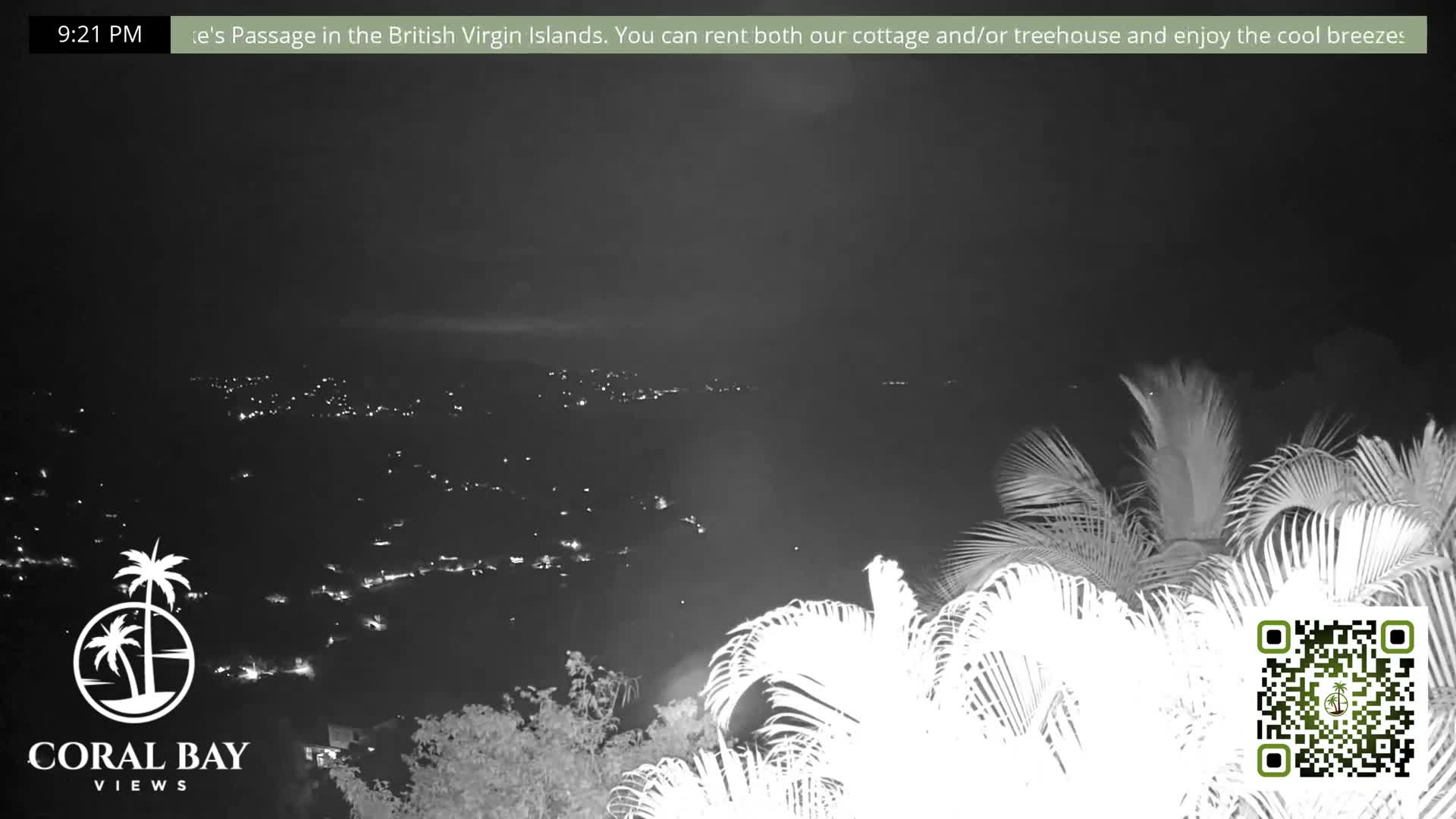 St. John, British Virgin Islands & Coral Bay View from Coconut Hill Cottage Live Cam - Coral Bay, St. John, United States Virgin Islands, USA