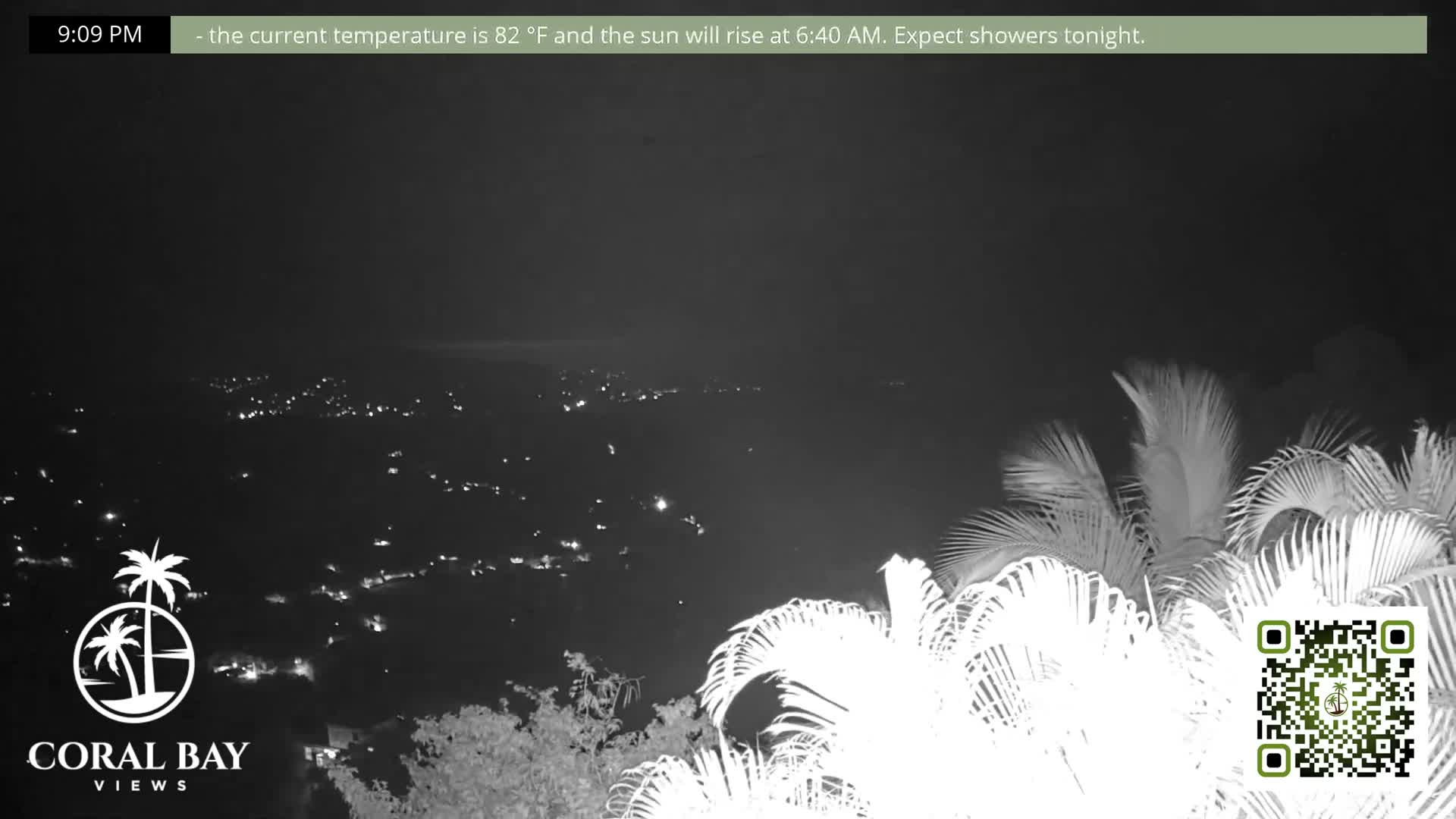 St. John, British Virgin Islands & Coral Bay View from Coconut Hill Cottage Live Cam - Coral Bay, St. John, United States Virgin Islands, USA