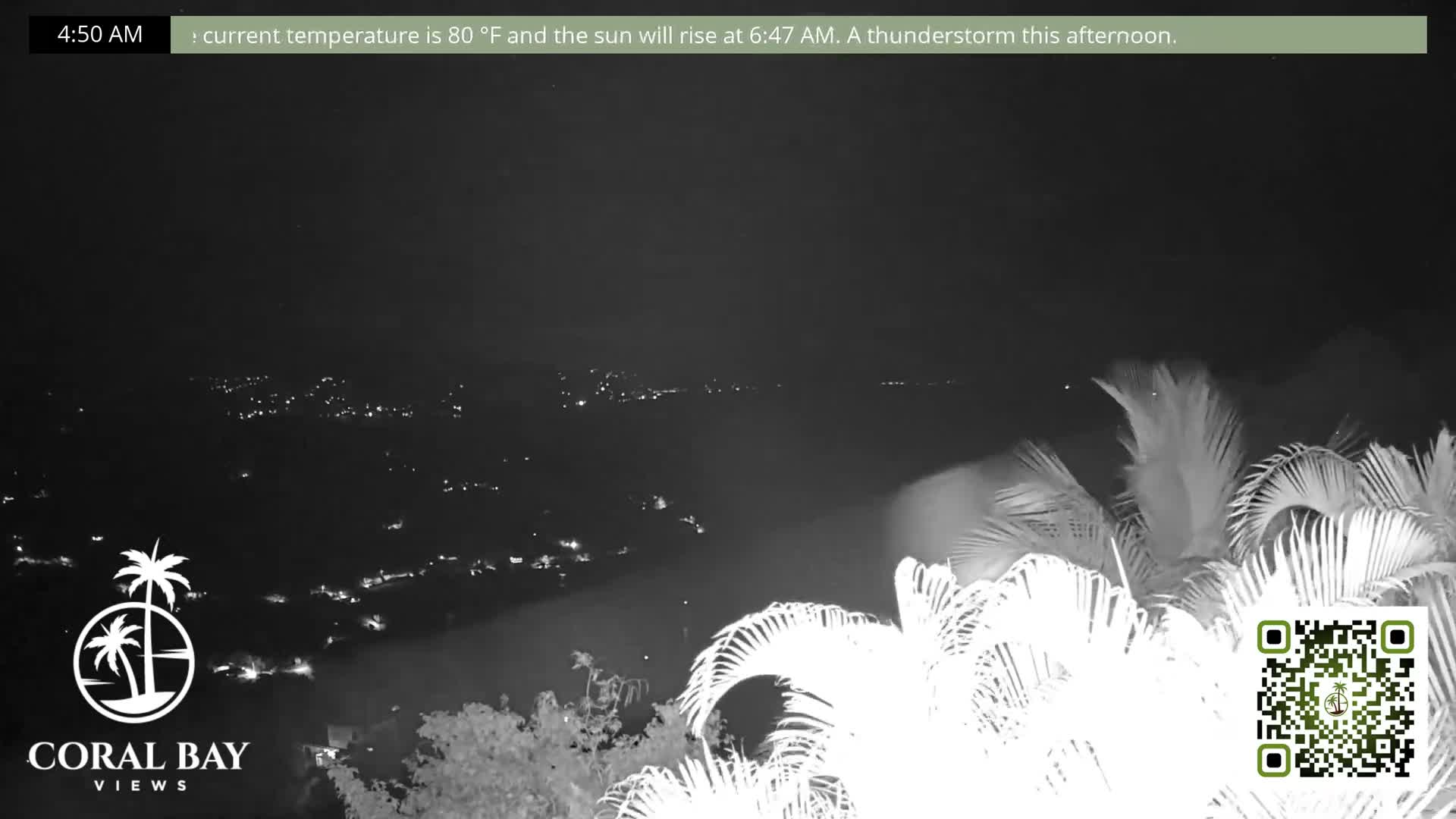 St. John, British Virgin Islands & Coral Bay View from Coconut Hill Cottage Live Cam - Coral Bay, St. John, United States Virgin Islands, USA
