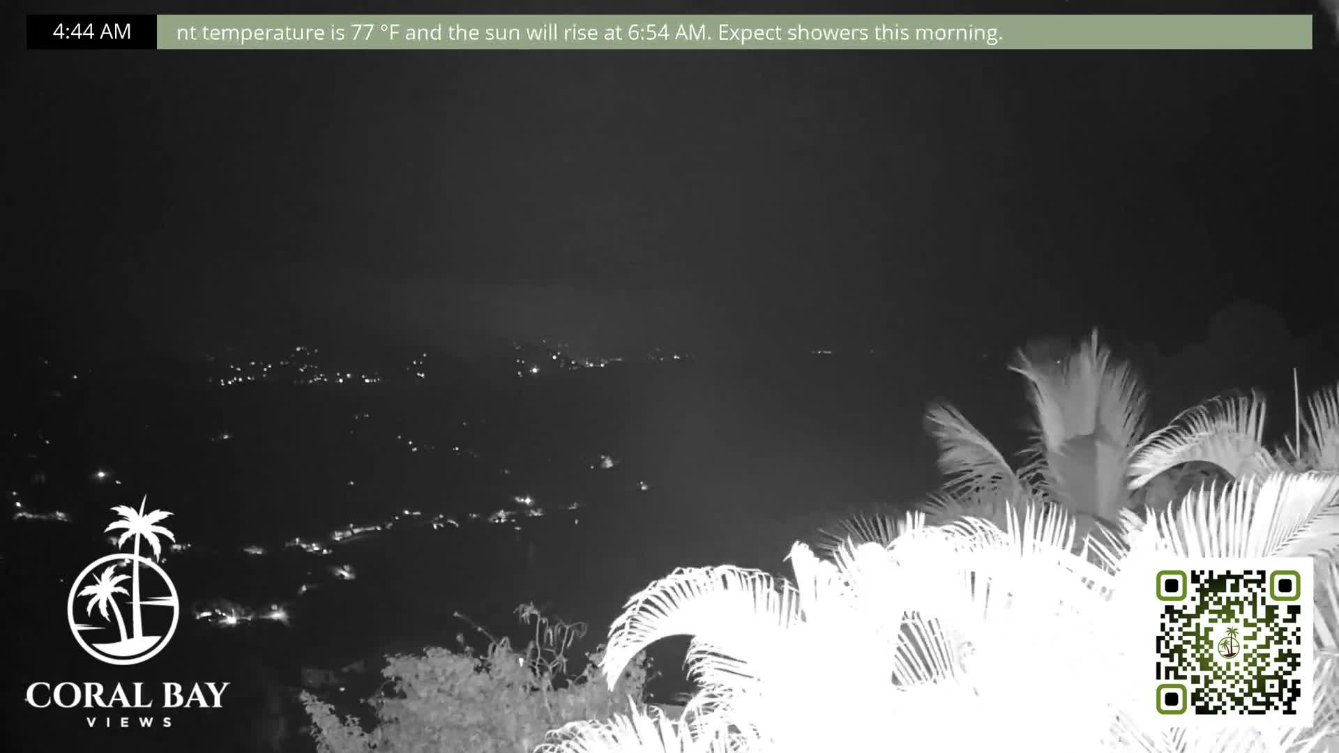 St. John, British Virgin Islands & Coral Bay View from Coconut Hill Cottage Live Cam - Coral Bay, St. John, United States Virgin Islands, USA