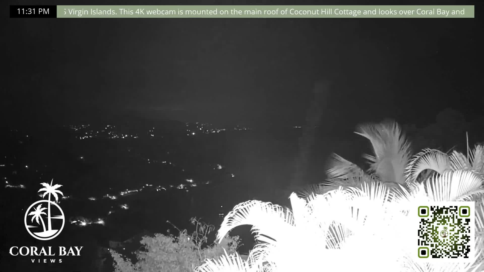 St. John, British Virgin Islands & Coral Bay View from Coconut Hill Cottage Live Cam - Coral Bay, St. John, United States Virgin Islands, USA