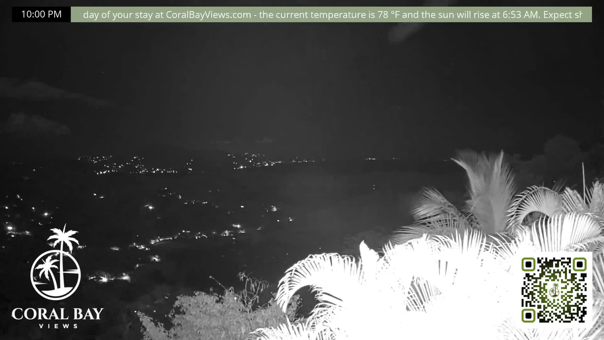 St. John, British Virgin Islands & Coral Bay View from Coconut Hill Cottage Live Cam - Coral Bay, St. John, United States Virgin Islands, USA