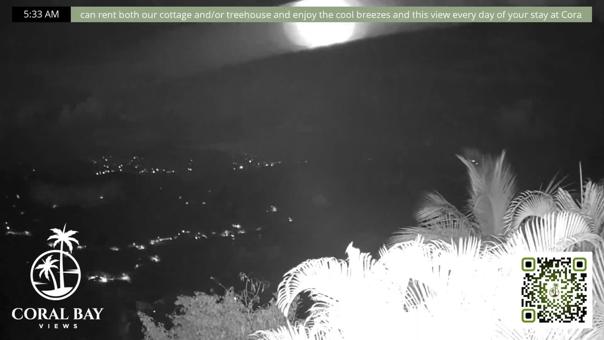 St. John, British Virgin Islands & Coral Bay View from Coconut Hill Cottage Live Cam - Coral Bay, St. John, United States Virgin Islands, USA