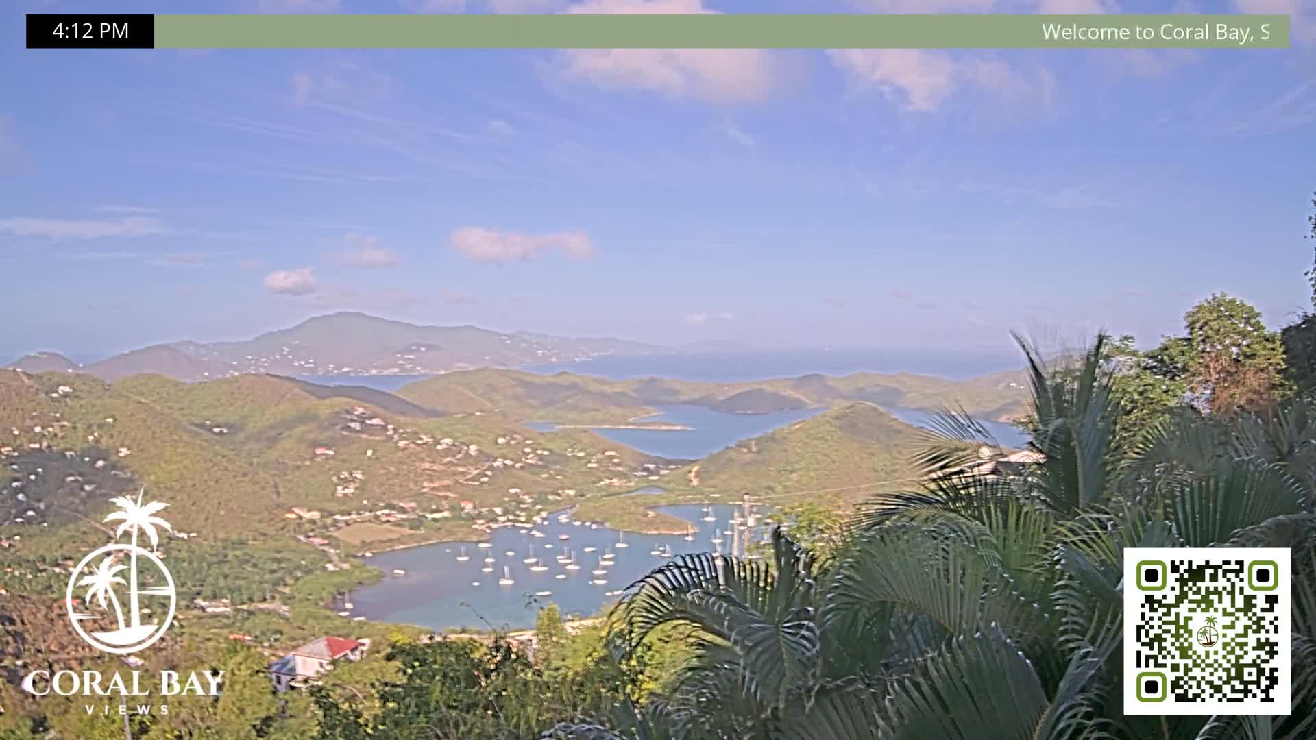 St. John, British Virgin Islands & Coral Bay View from Coconut Hill Cottage Live Cam - Coral Bay, St. John, United States Virgin Islands, USA