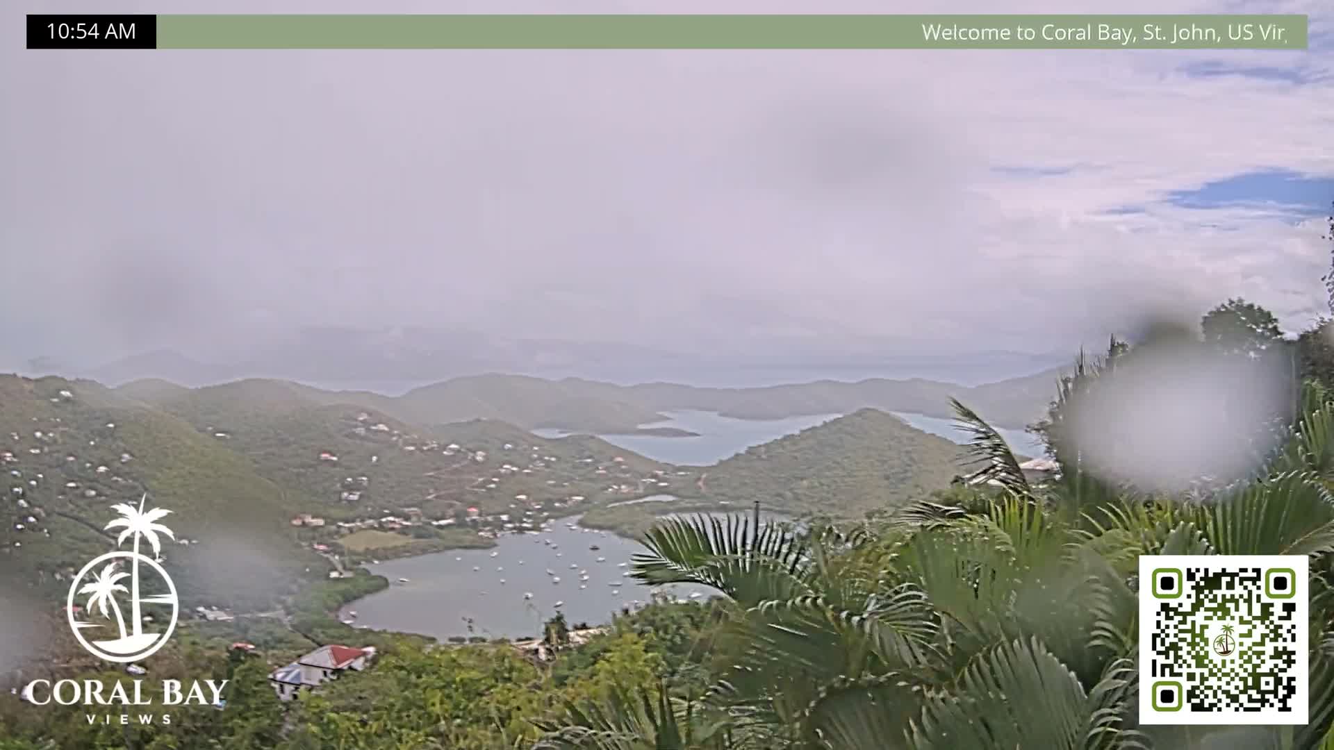 St. John, British Virgin Islands & Coral Bay View from Coconut Hill Cottage Live Cam - Coral Bay, St. John, United States Virgin Islands, USA