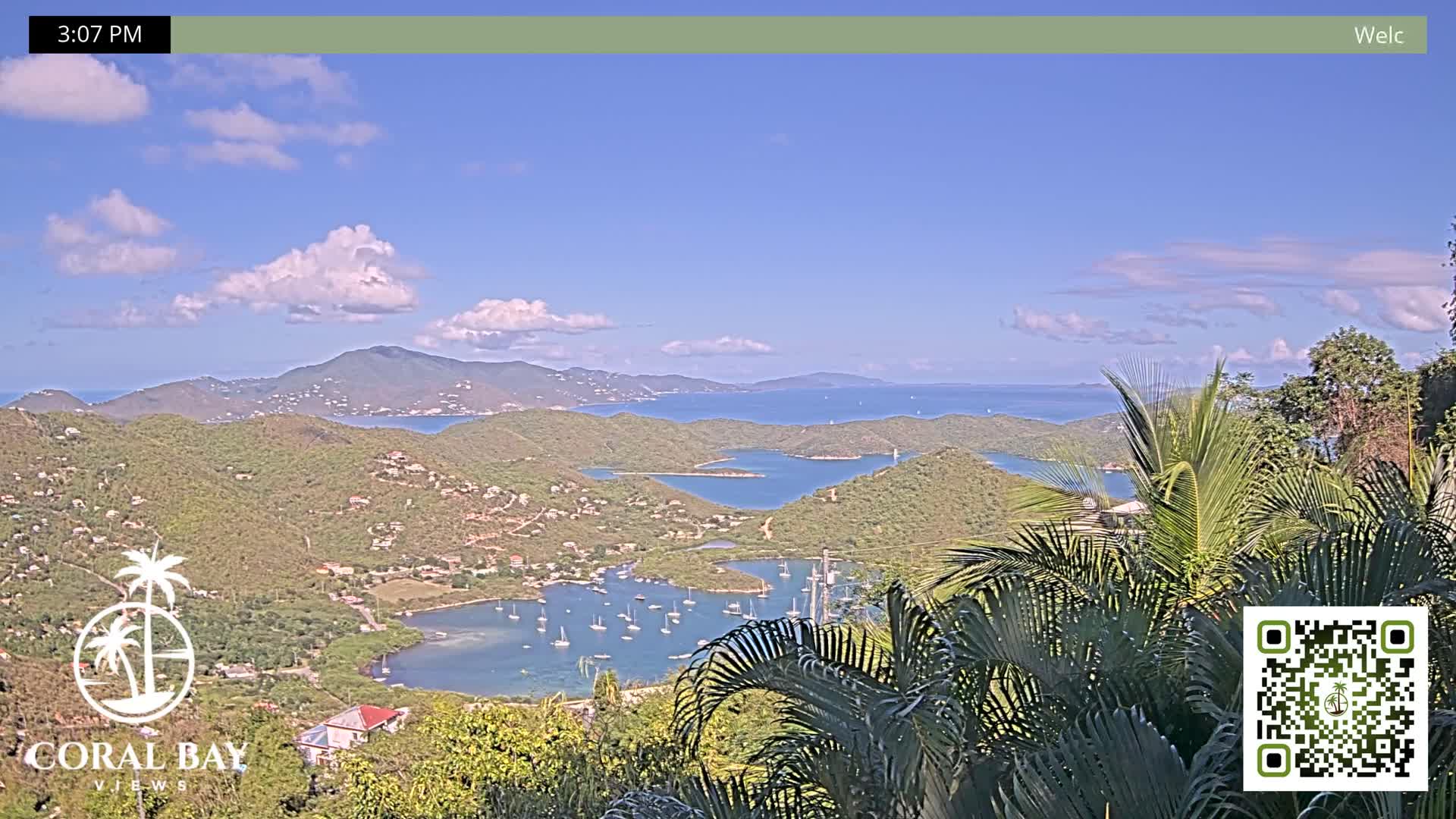 St. John, British Virgin Islands & Coral Bay View from Coconut Hill Cottage Live Cam - Coral Bay, St. John, United States Virgin Islands, USA