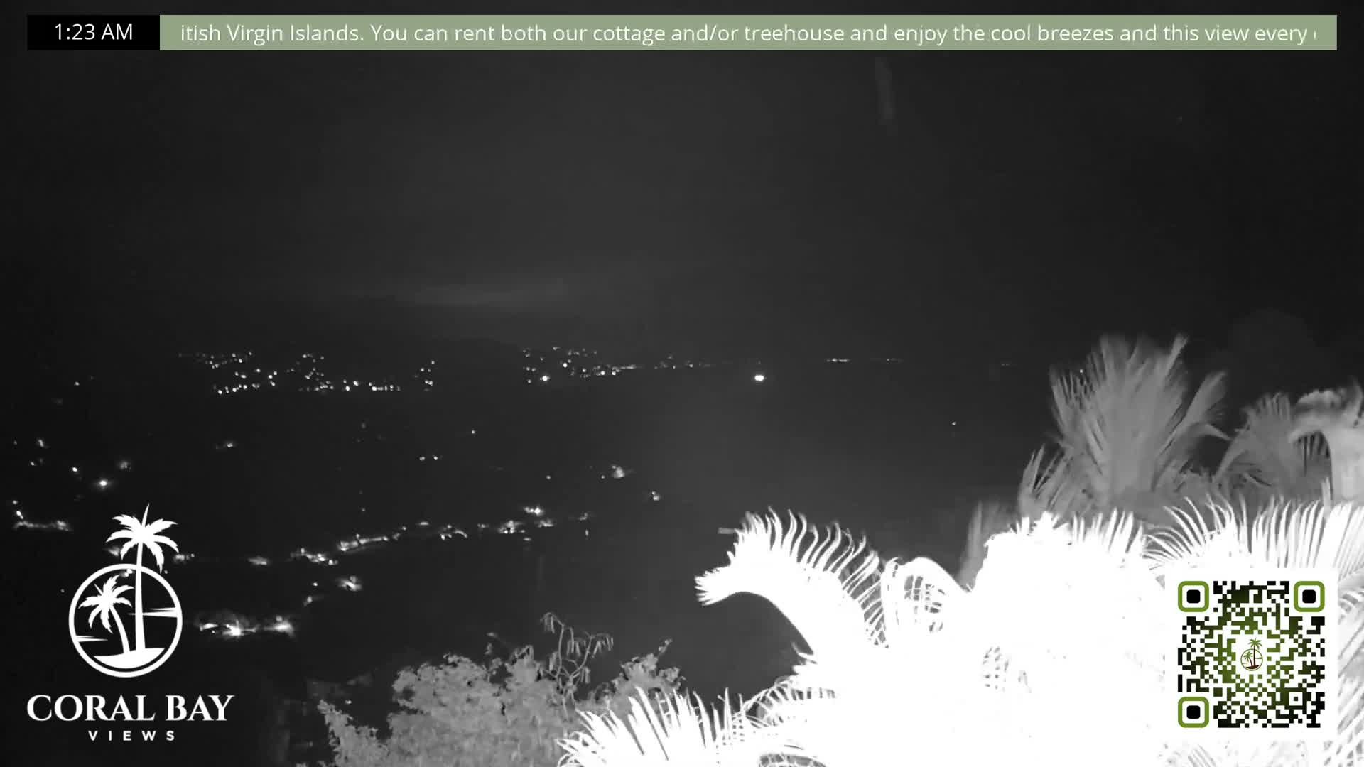St. John, British Virgin Islands & Coral Bay View from Coconut Hill Cottage Live Cam - Coral Bay, St. John, United States Virgin Islands, USA